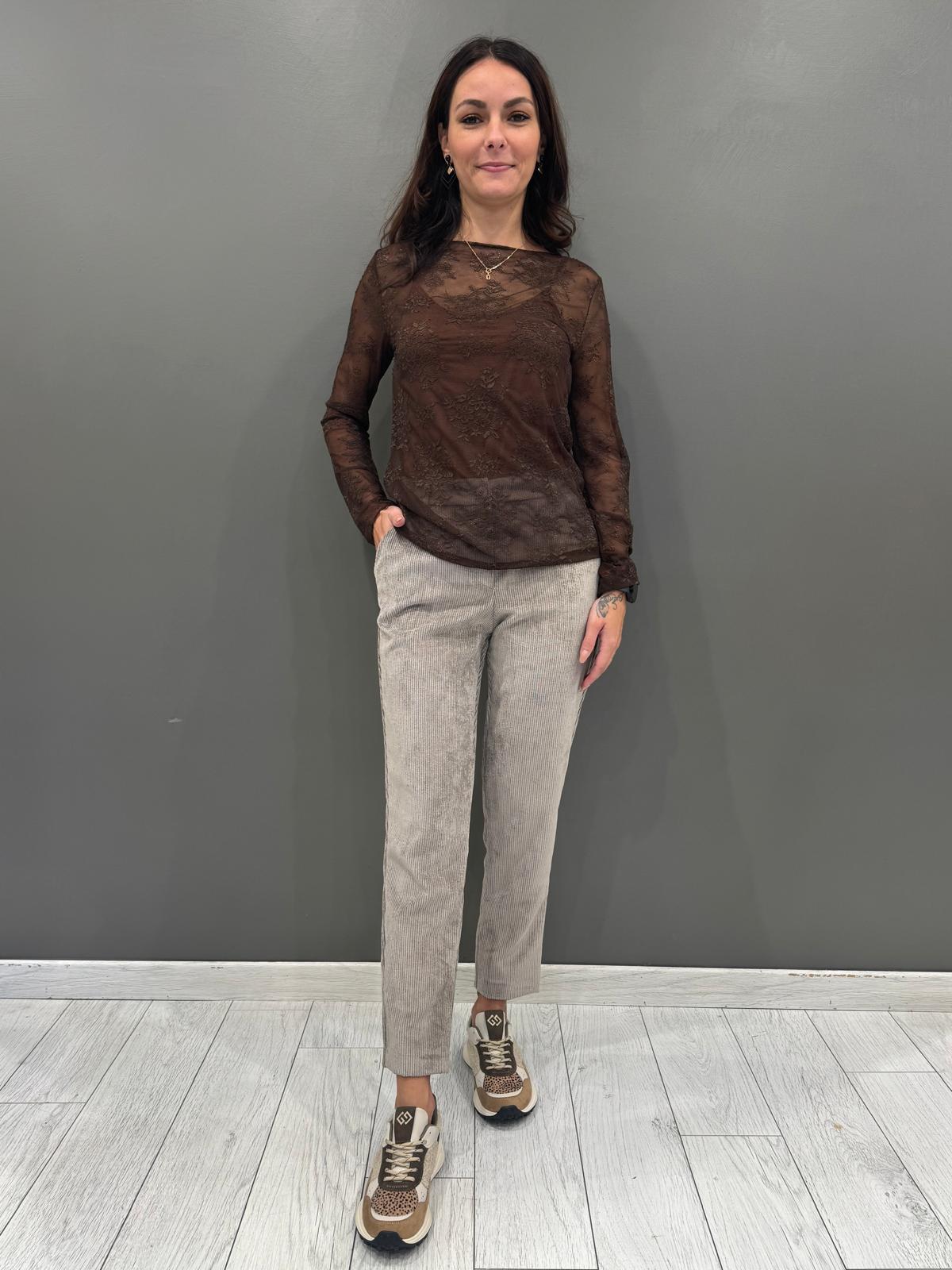 Blusa pizzo manica lunga CM25-90 MO REALI 