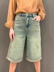 Bermuda denim tinto the MP1219 TE CRISTINA GAVIOLI 