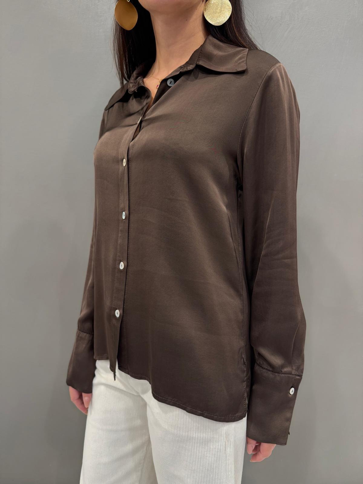 Camicia  in raso fluido FBO74C MO CRISTINA GAVIOLI 