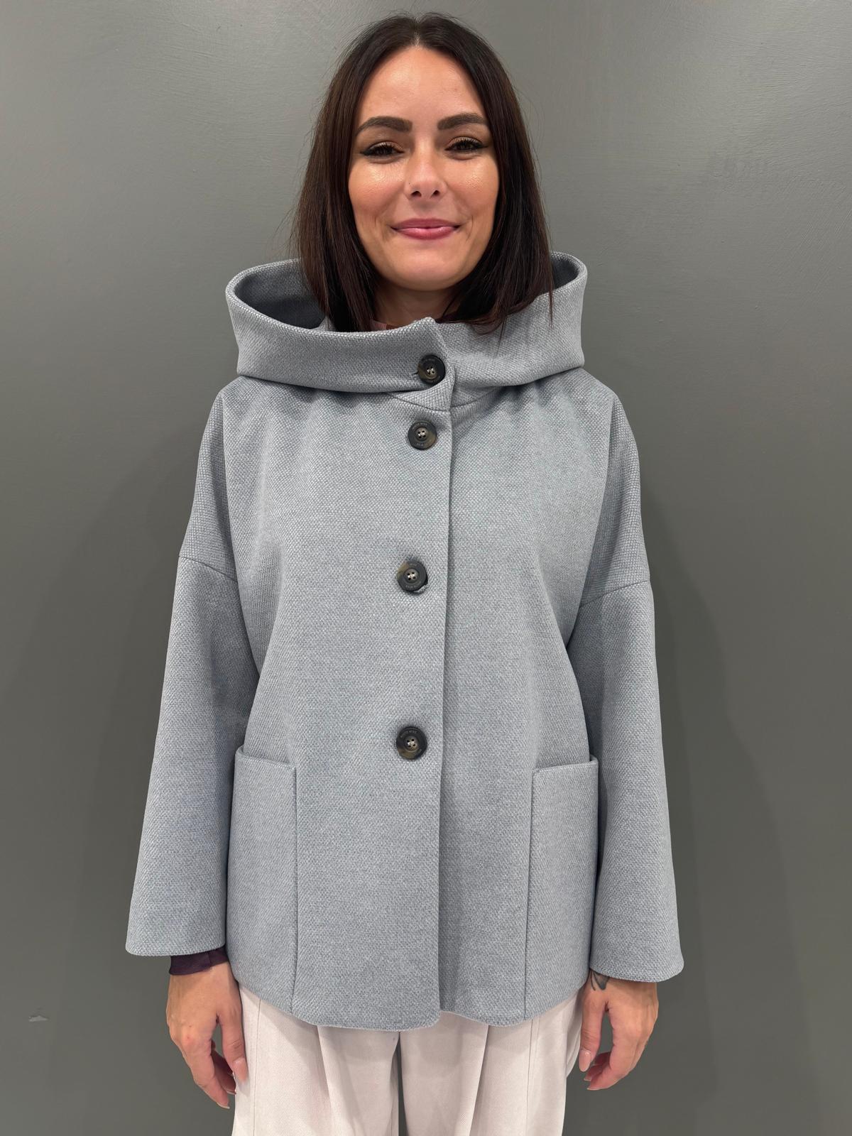 Cappottino corto collo alto e tasconi 20453 GR CRISTINA GAVIOLI 