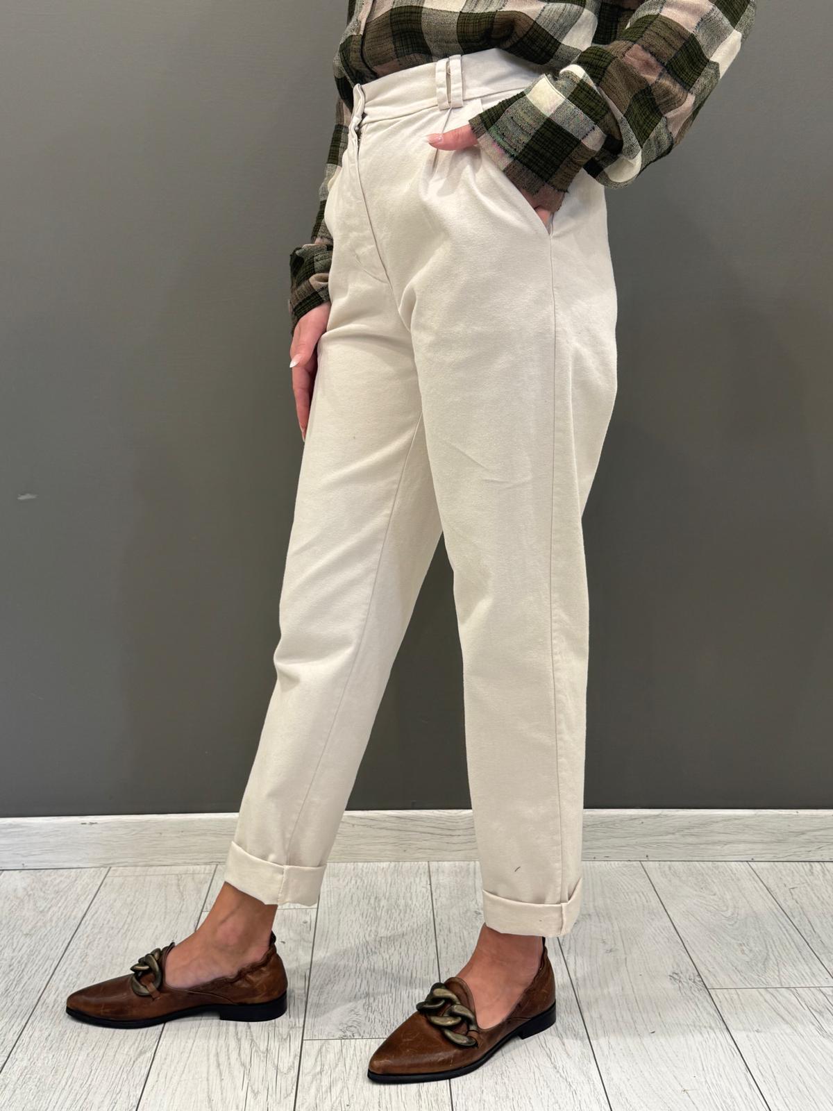 Pantalone gabardina lavata con pinces CP26-61 GE REALI 