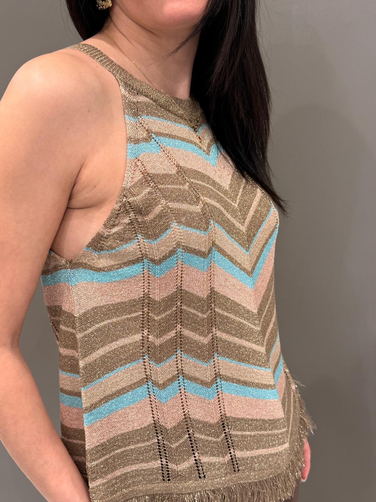 Top Jaquard D90096 U CRISTINA GAVIOLI 