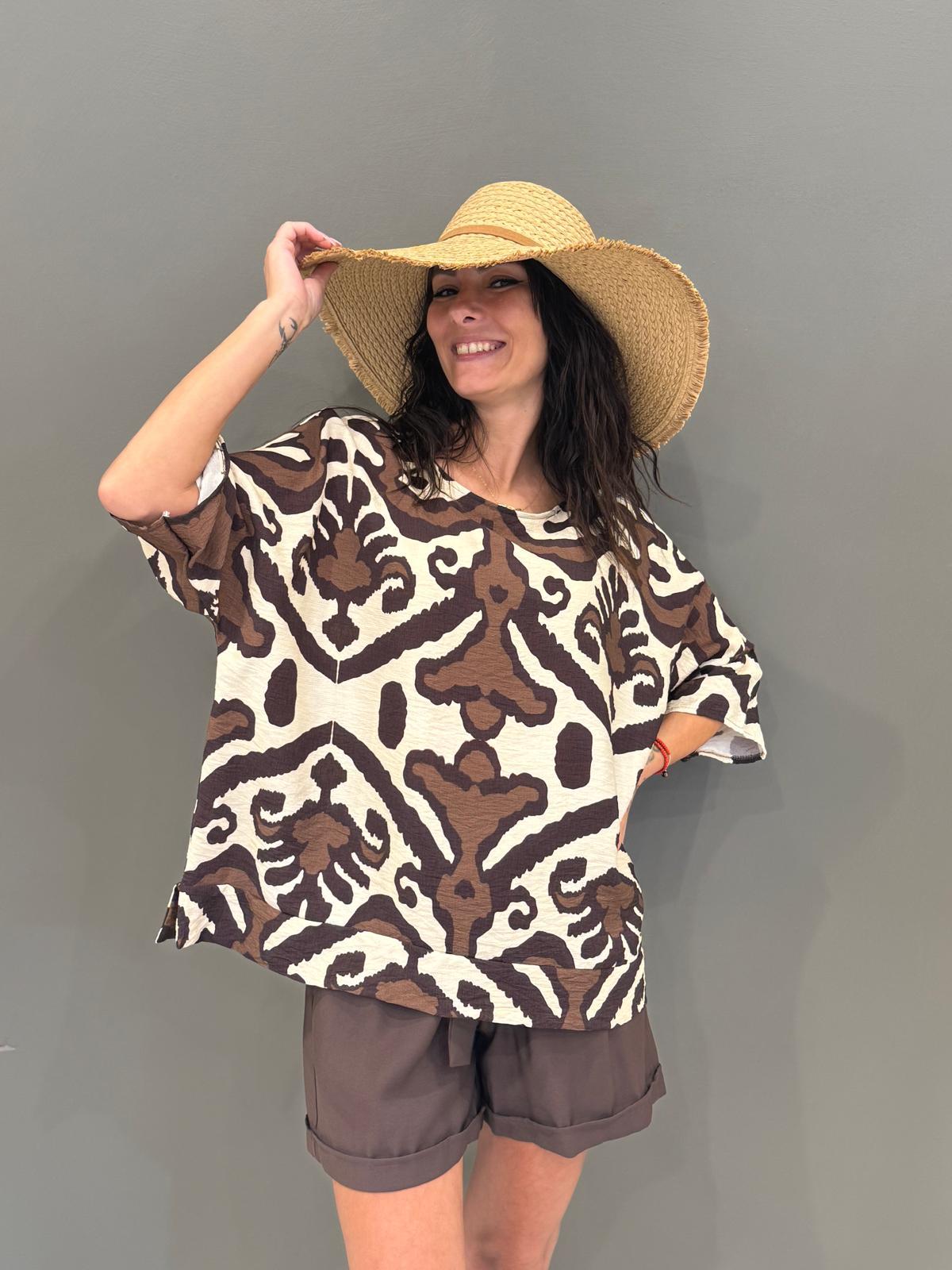 Blusa fantasia viscosa