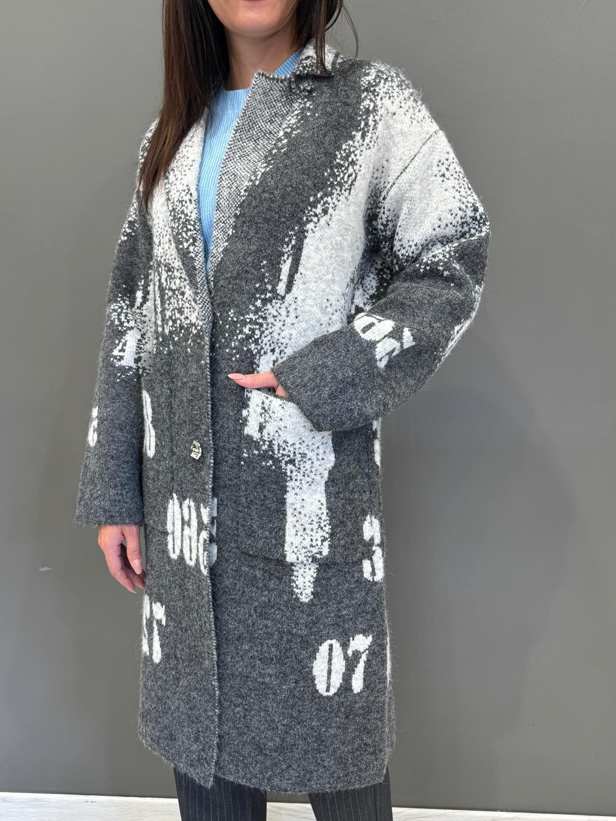 Cappotto jaquard numeri AGATA 130 REALI 