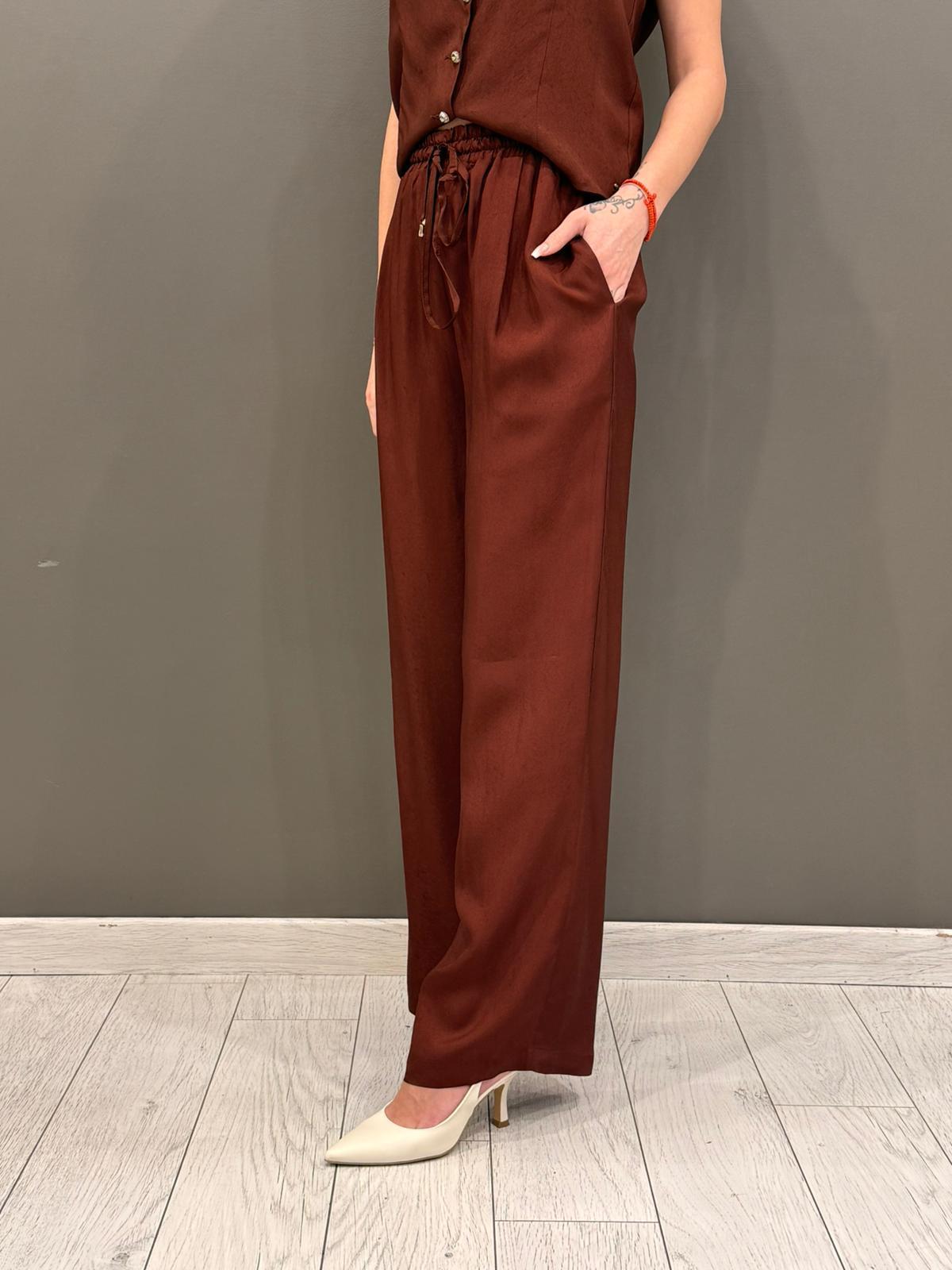pantaloni palazzo con coulisse 26289 MA WU'SIDE 