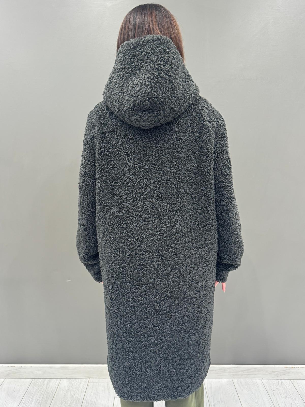 Cappotto teddy con cappuccio LEONIE GF REALI 