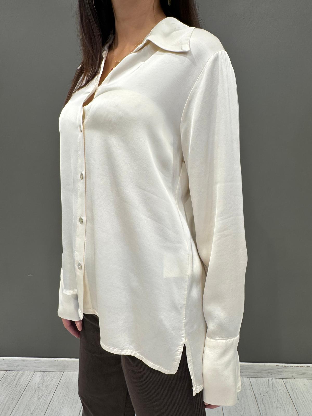 Camicia raso FBO74C BU CRISTINA GAVIOLI 