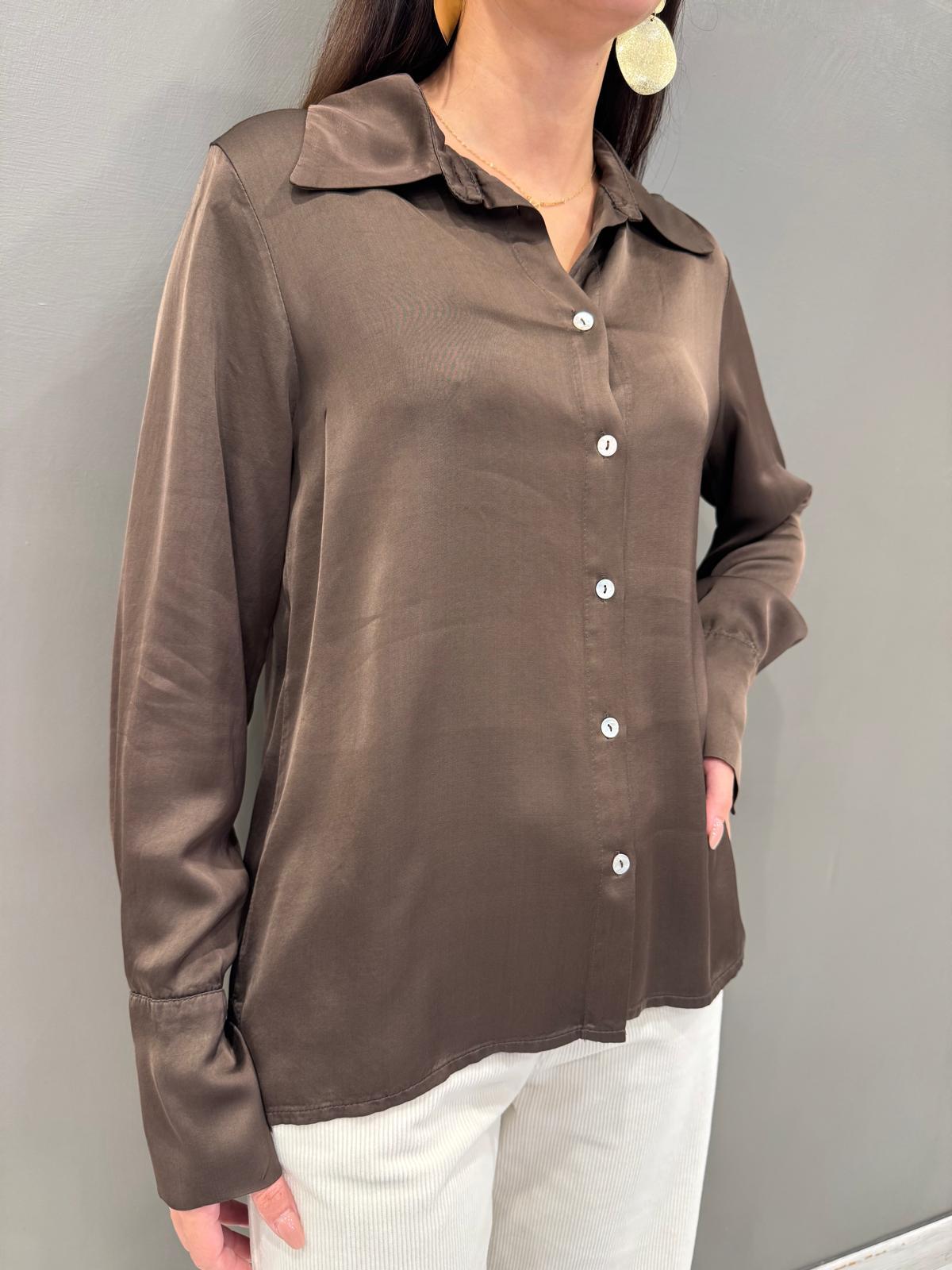 Camicia  in raso fluido FBO74C MO CRISTINA GAVIOLI 