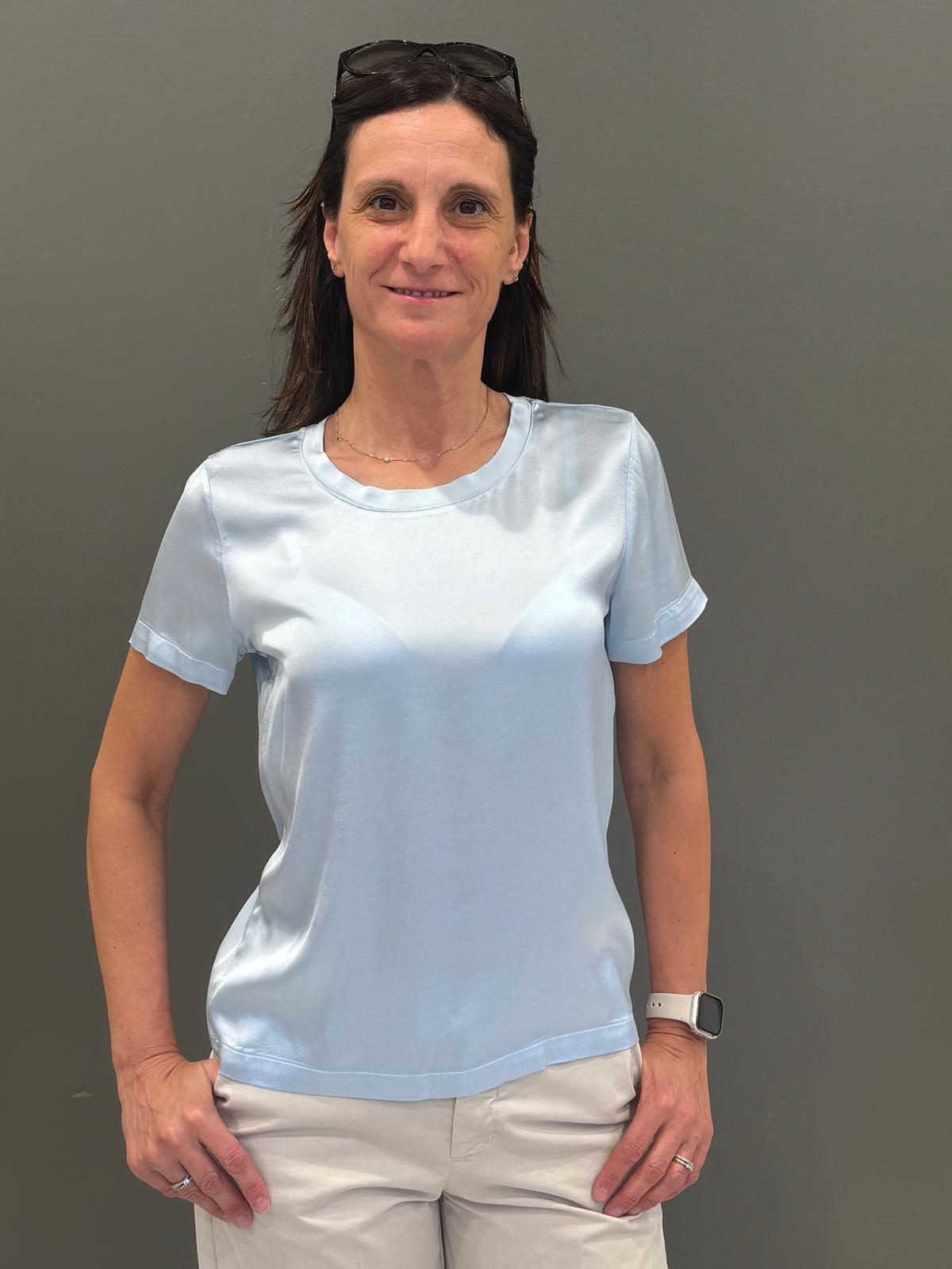 t shirt rasatello manica corta