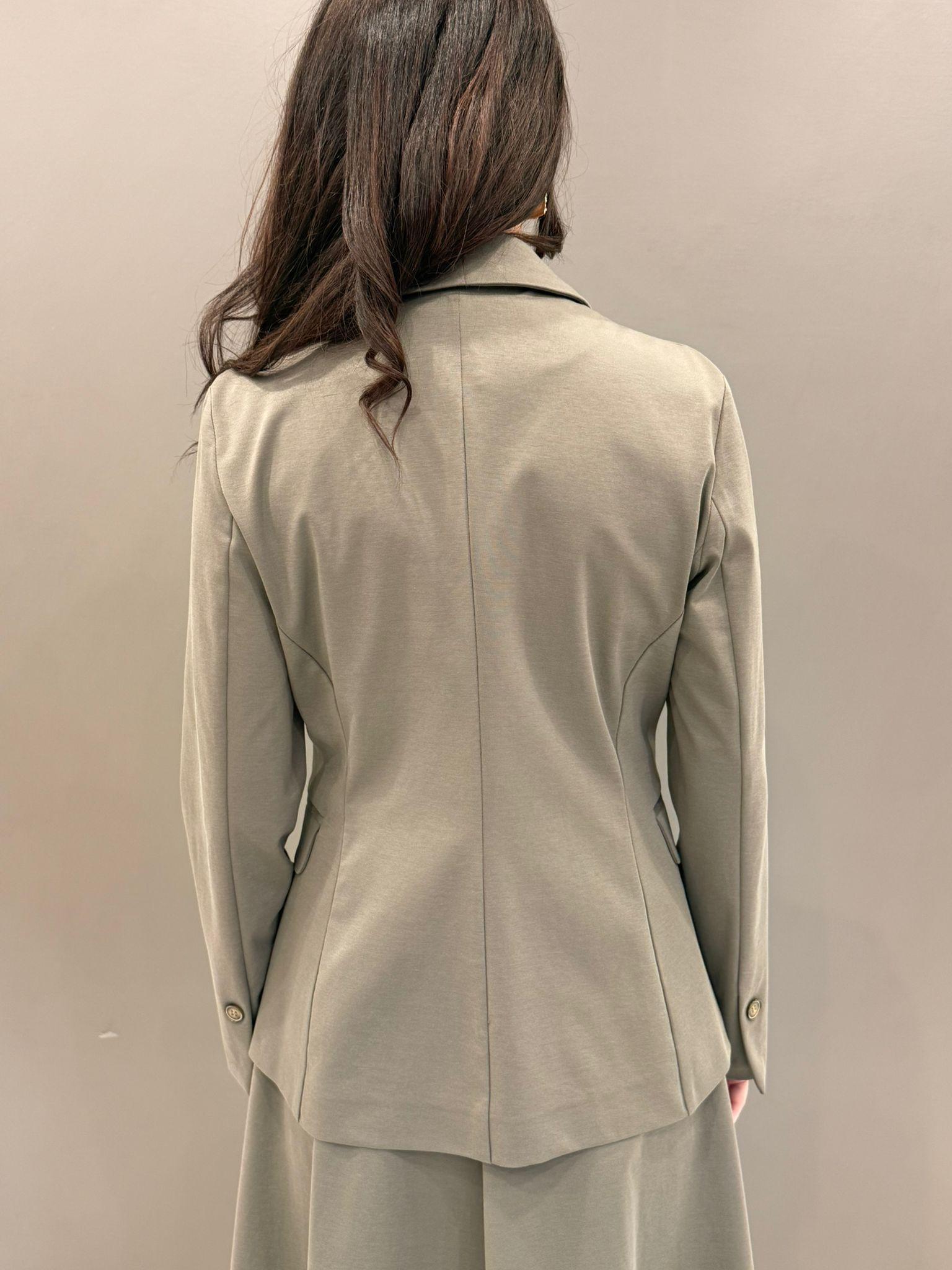 giacca jersey un bottone EC31246T999 SA CRISTINA GAVIOLI 