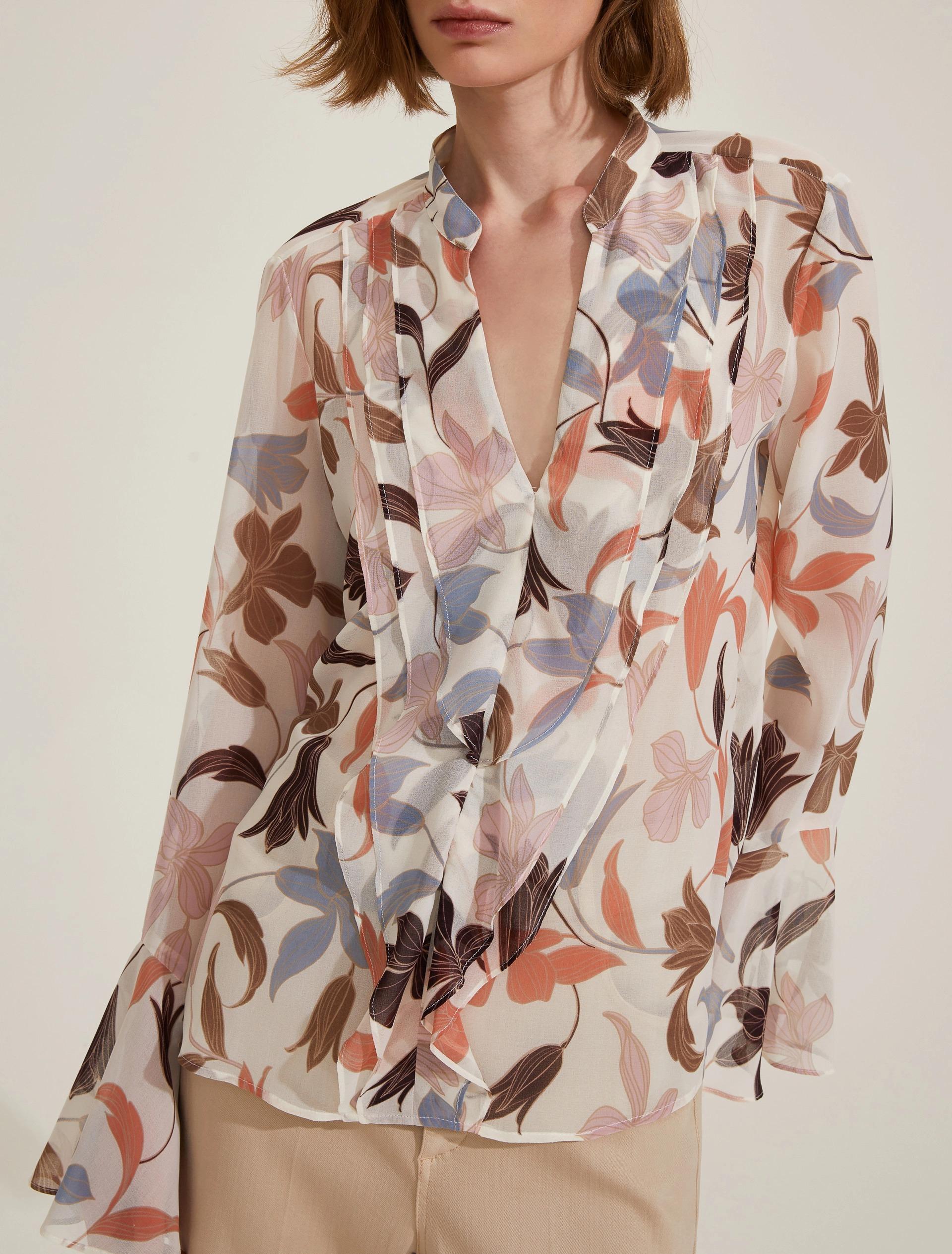 Camicia Georgette in stampa fantasia MEDEOLA 004 EMME MARELLA 