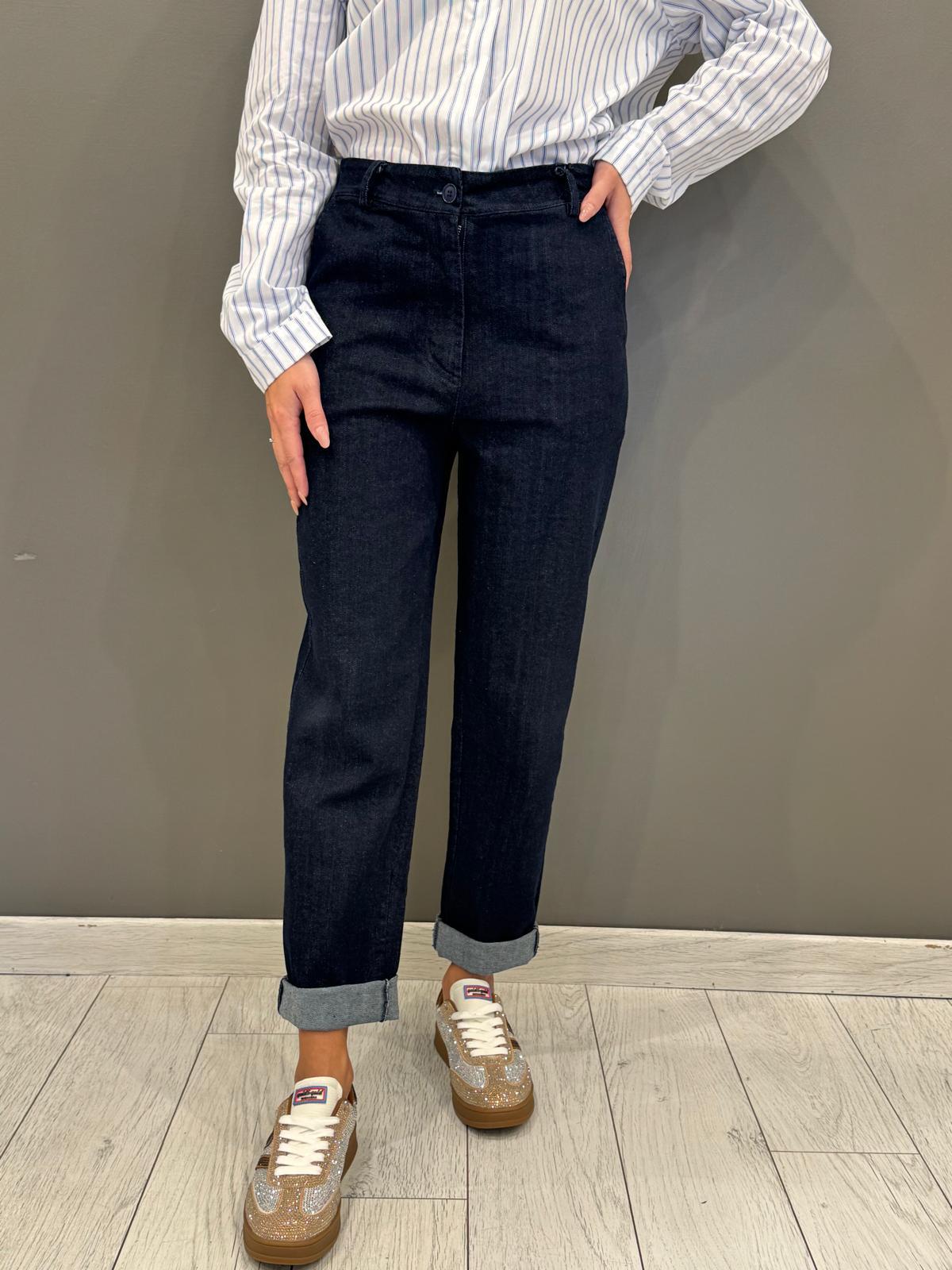 Pantaloni denim blu puro CP25-558 BL REALI 