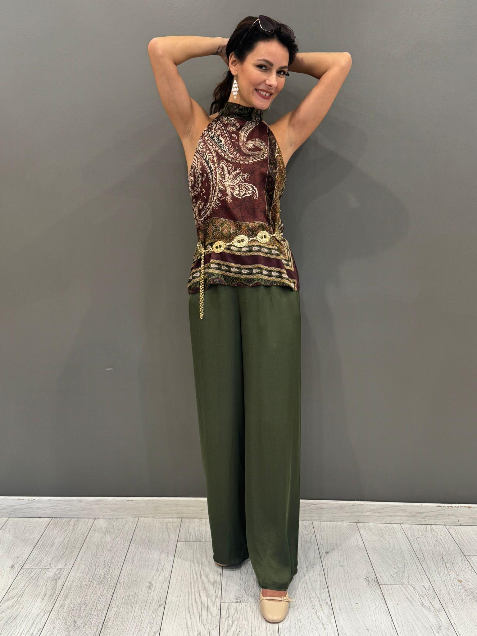 Top smanicato fantasia 18809RVST MO REBECCA 