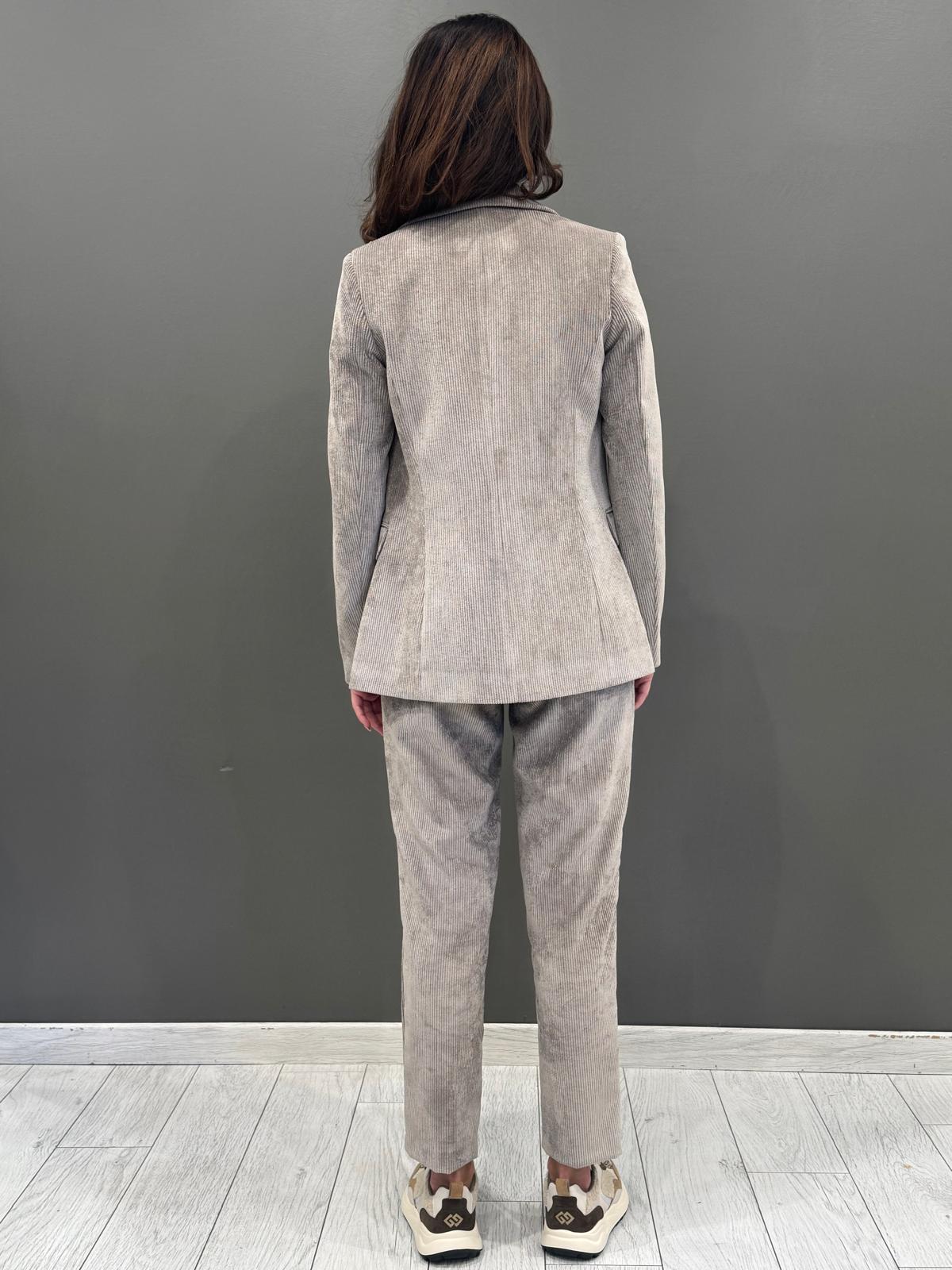 tailleur monopetto velluto a coste 20413 BE CRISTINA GAVIOLI 