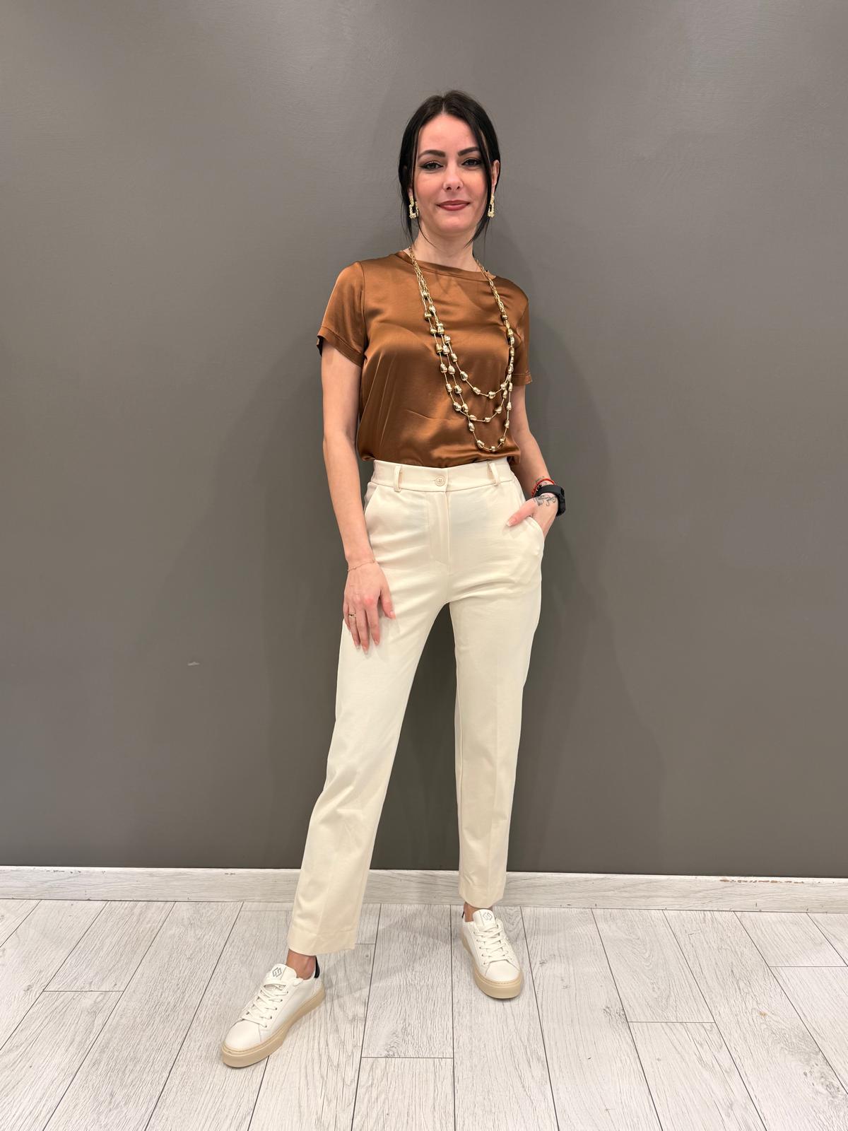 Pantaloni spacchetto CP28-26 BU CRISTINA GAVIOLI 
