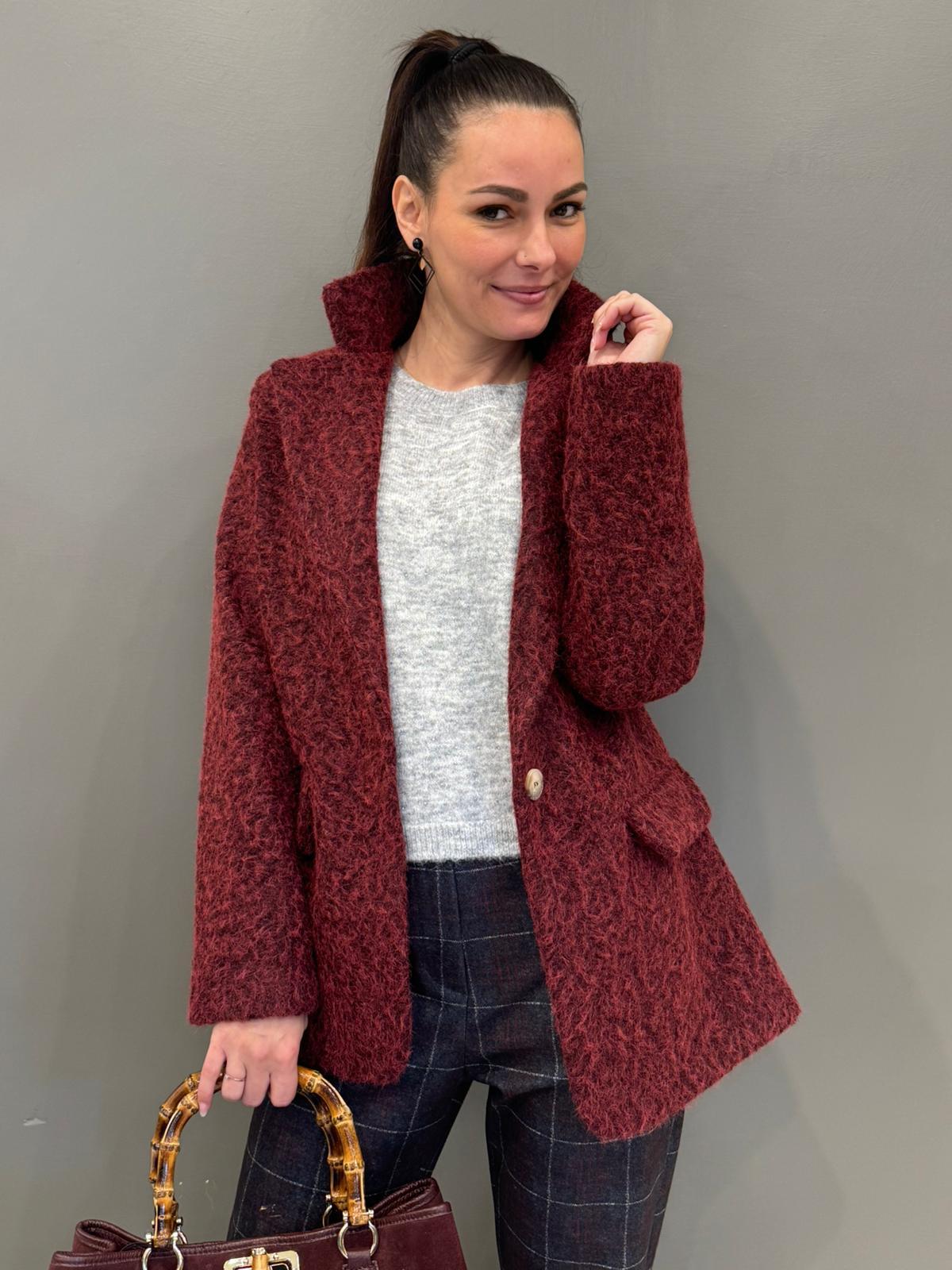 Giacca bouclè CG25-582Q BO REALI 