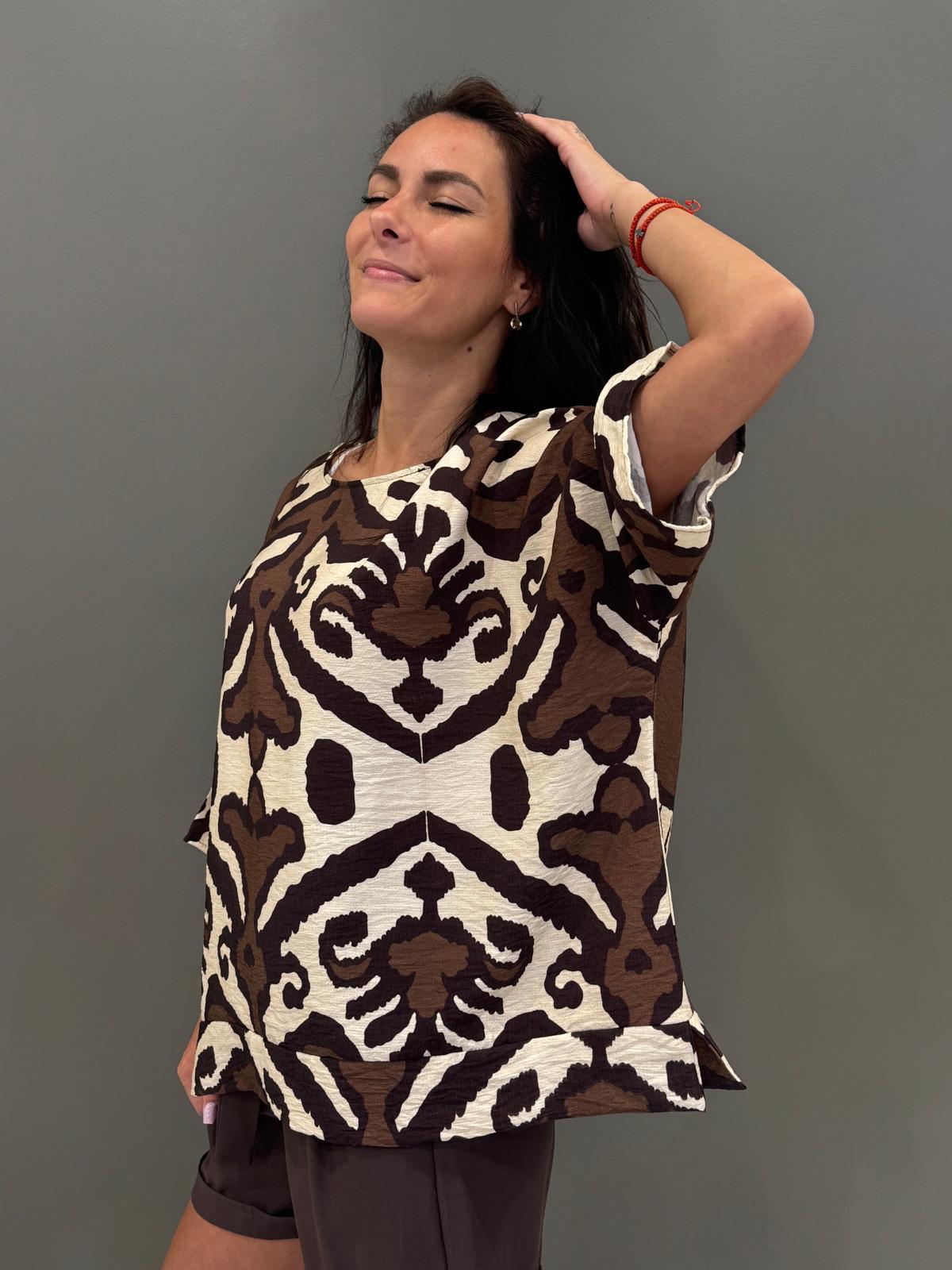 Blusa fantasia viscosa