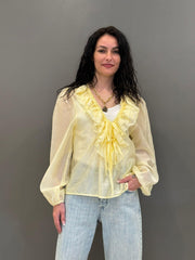 Camicia organza con rouches