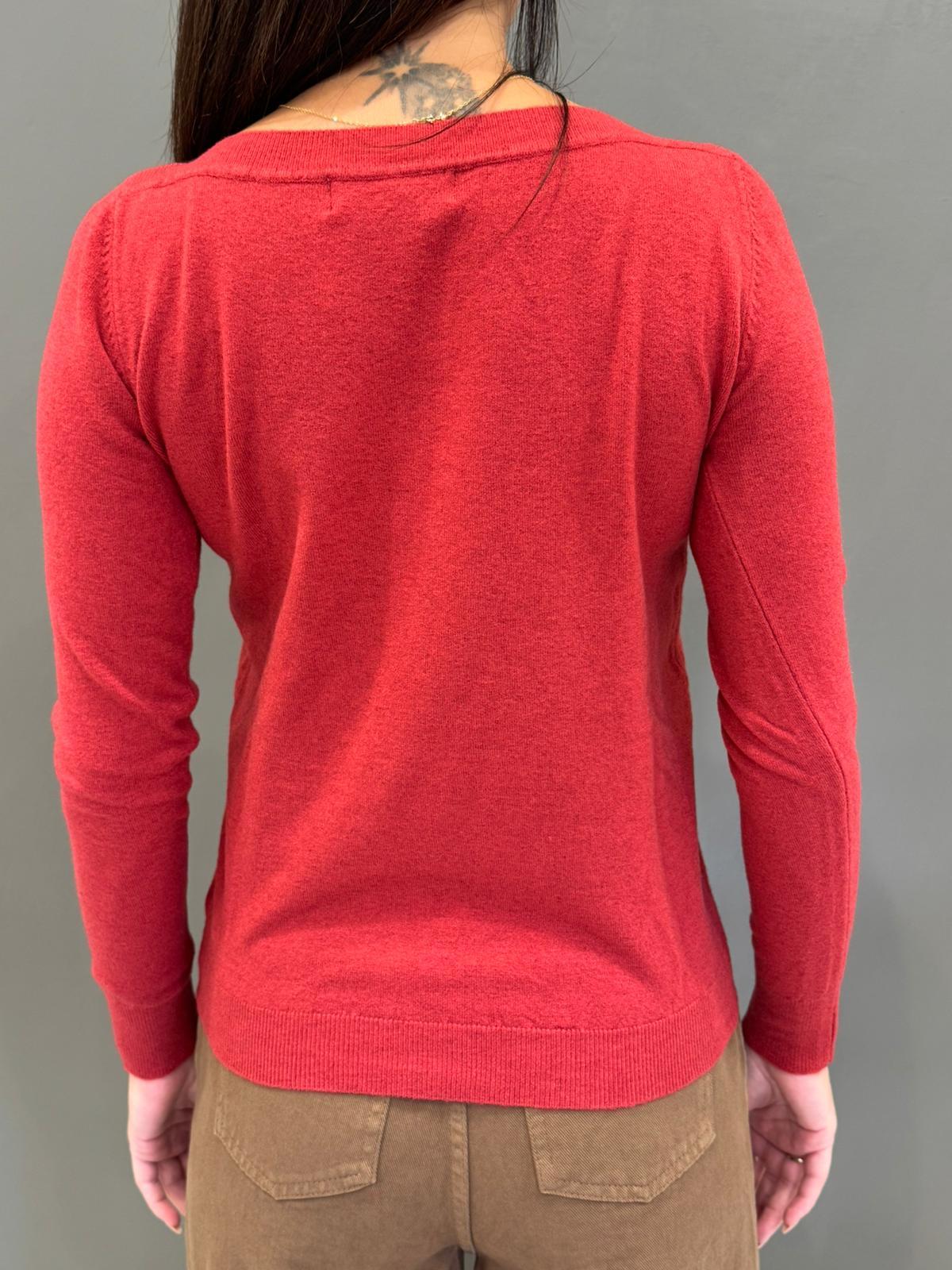 Maglia scollo a barca in viscosa e lana 20002 BL CRISTINA GAVIOLI 