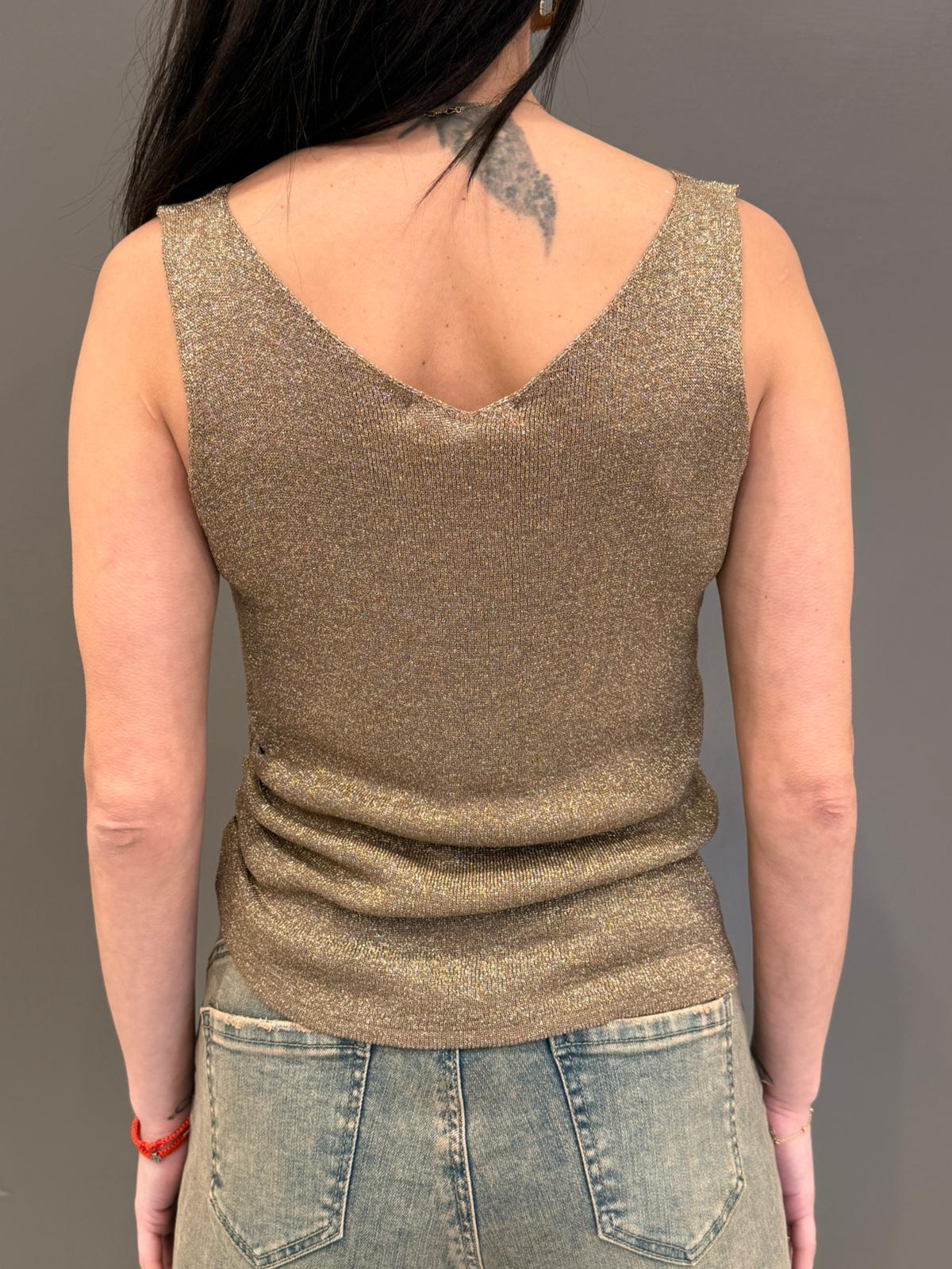 top lurex D90056 FA CRISTINA GAVIOLI 