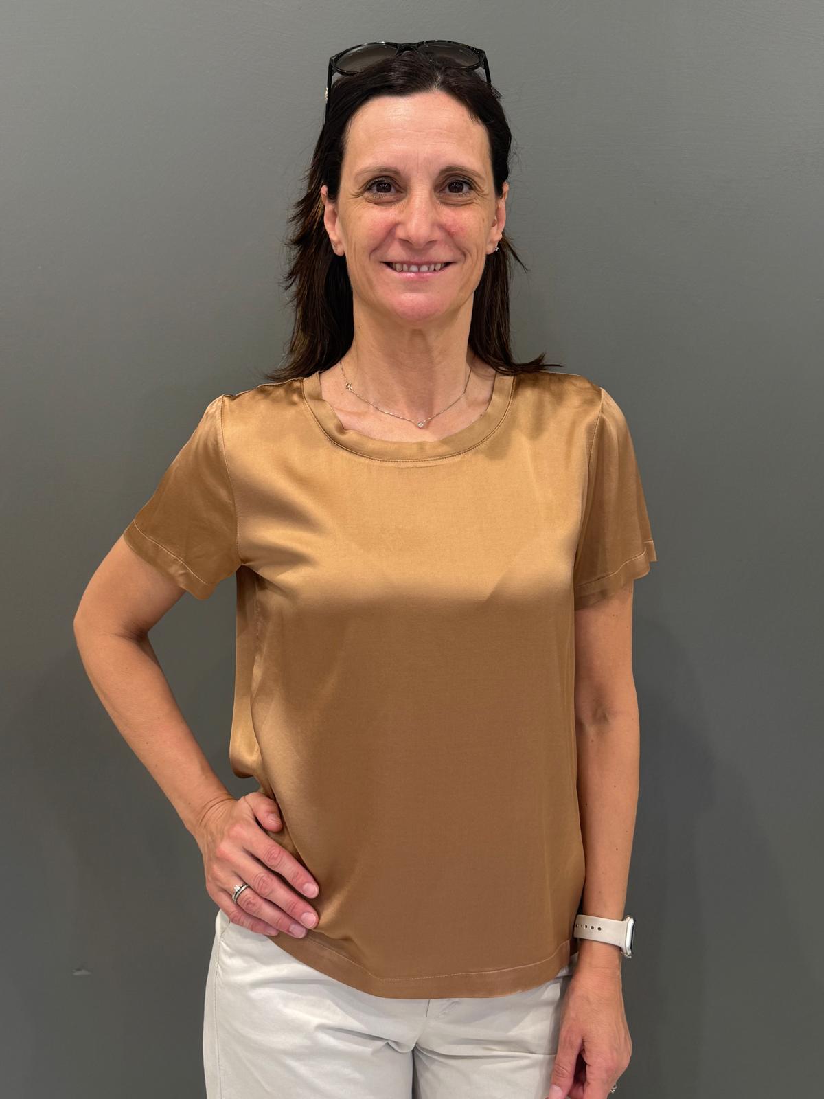 t shirt rasatello manica corta
