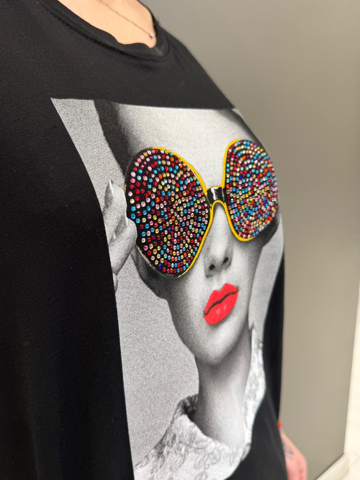 t-shirt st. occhiali 30154 NE CRISTINA GAVIOLI 
