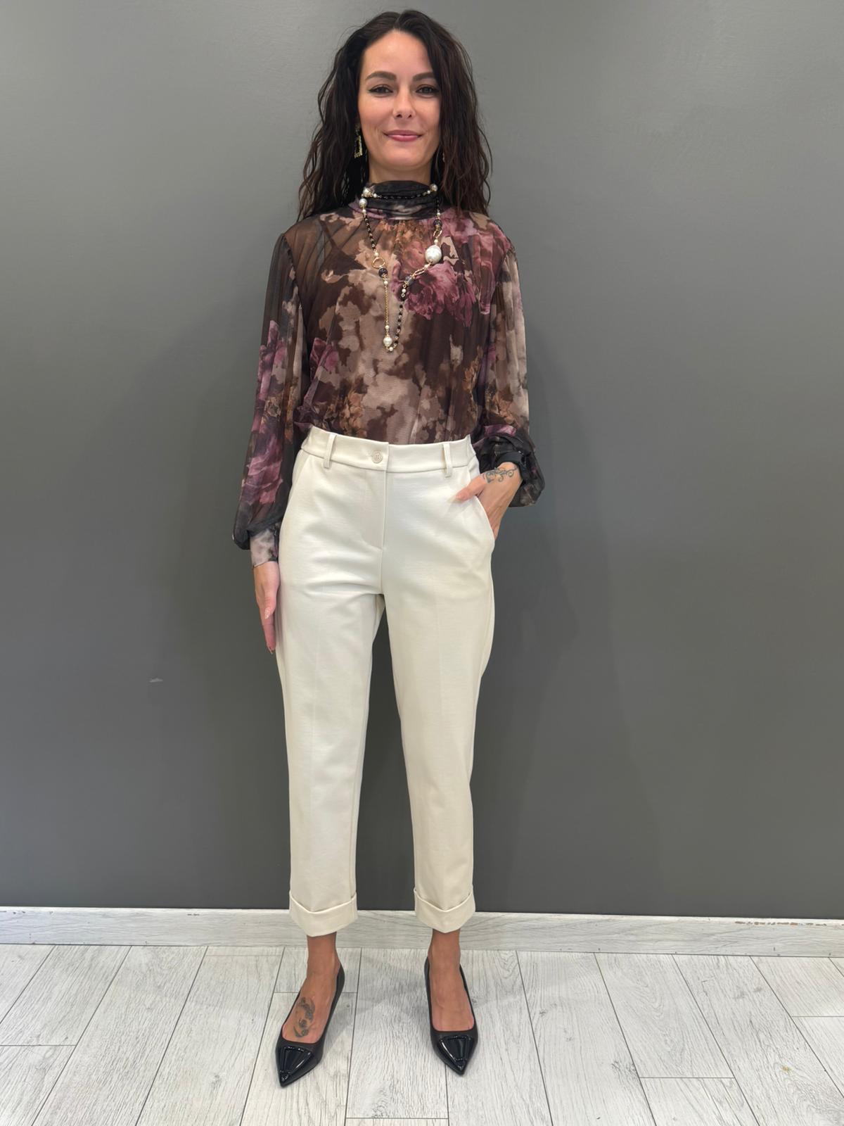 Pantaloni in jersey con risvolto CP25-30 BU REALI 