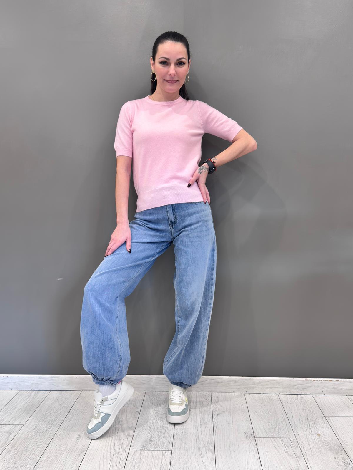 Maglia girocollo manica corta JN0789 RC REBECCA 