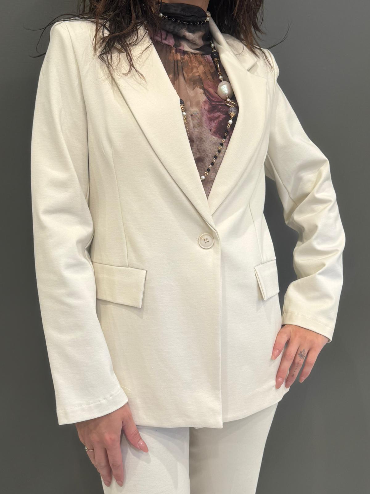 Giacca jersey un bottone CG25-31 BU REALI 