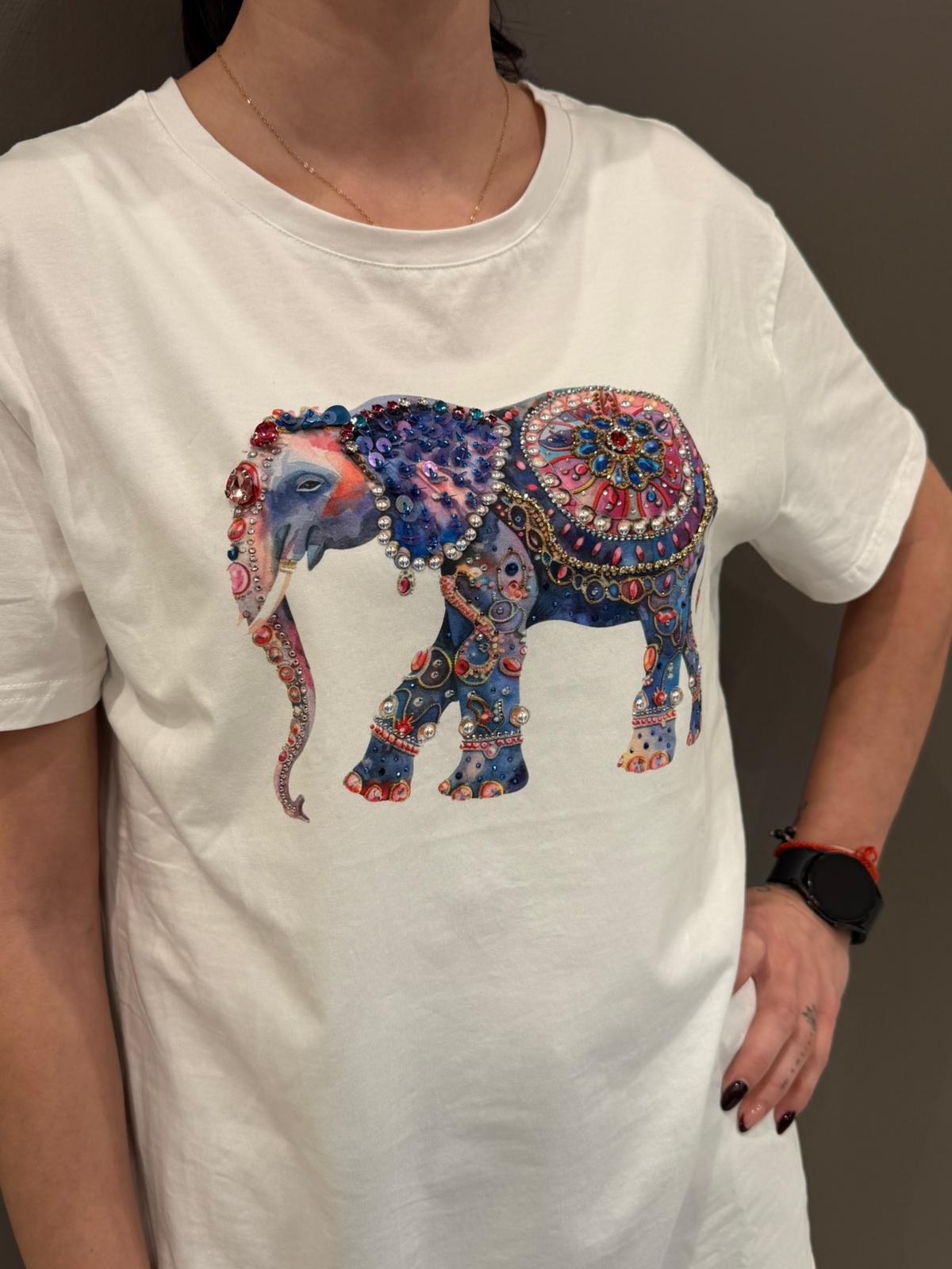 T-shirt stampa FF67474 ASS CRISTINA GAVIOLI 