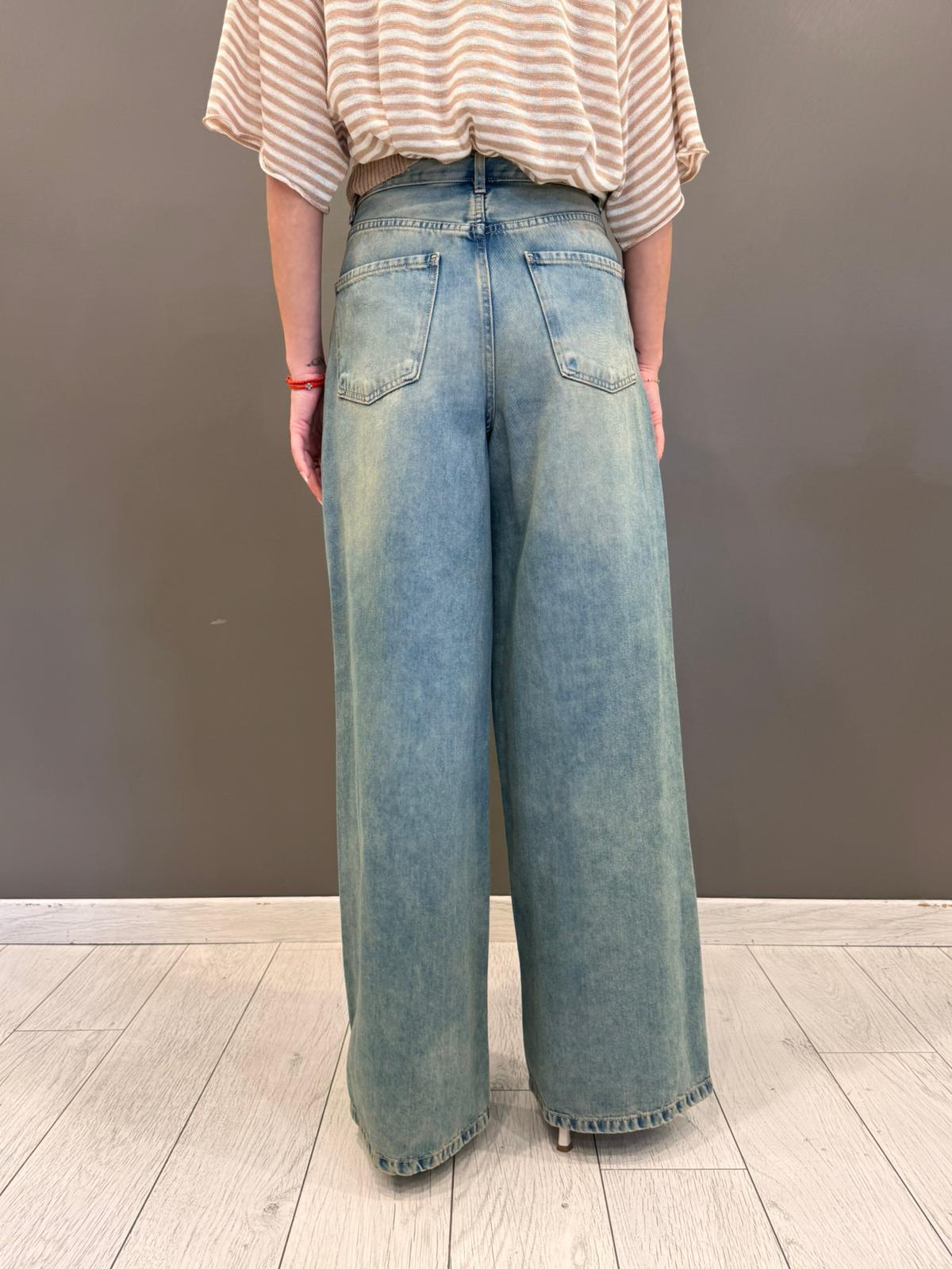 pantaloni jeans bottone gioiello JEC0271 U CRISTINA GAVIOLI 