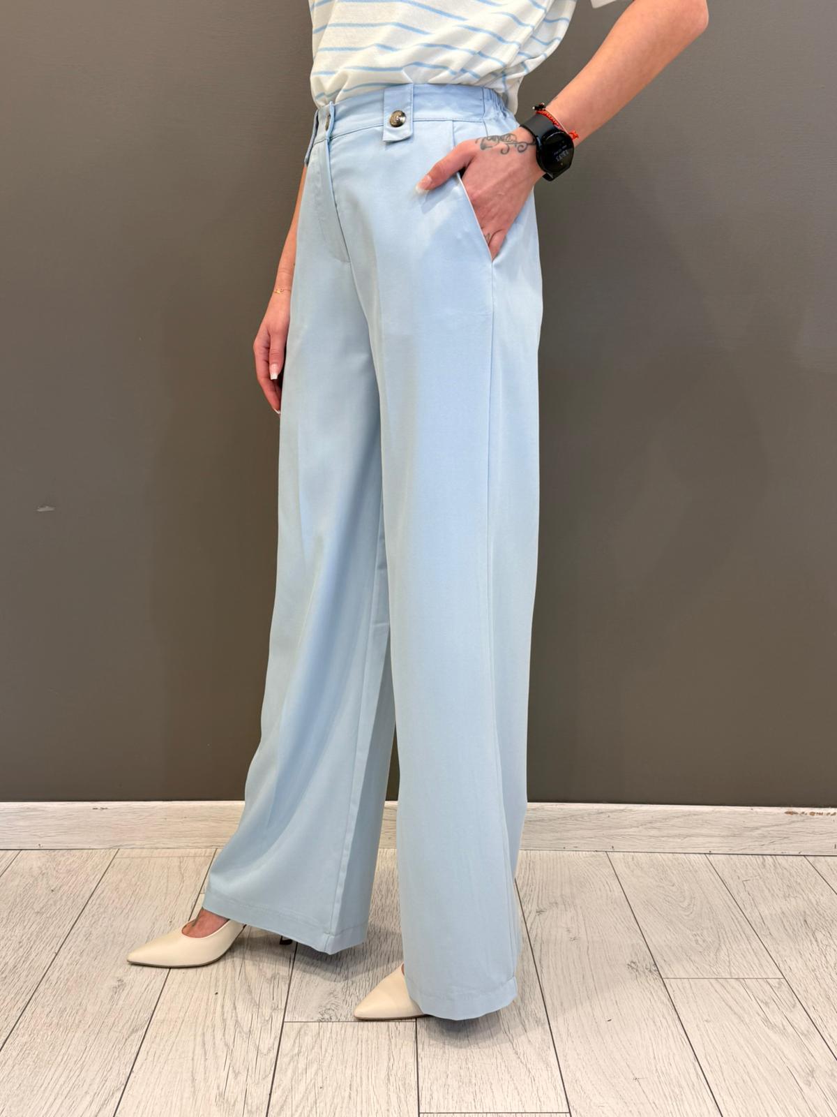 Pantaloni wide leg P1508 POL REALI 
