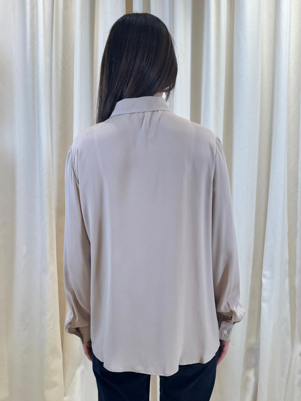 Camicia bottoni ml crepe de chine misto seta CARICE 003 EMME MARELLA 