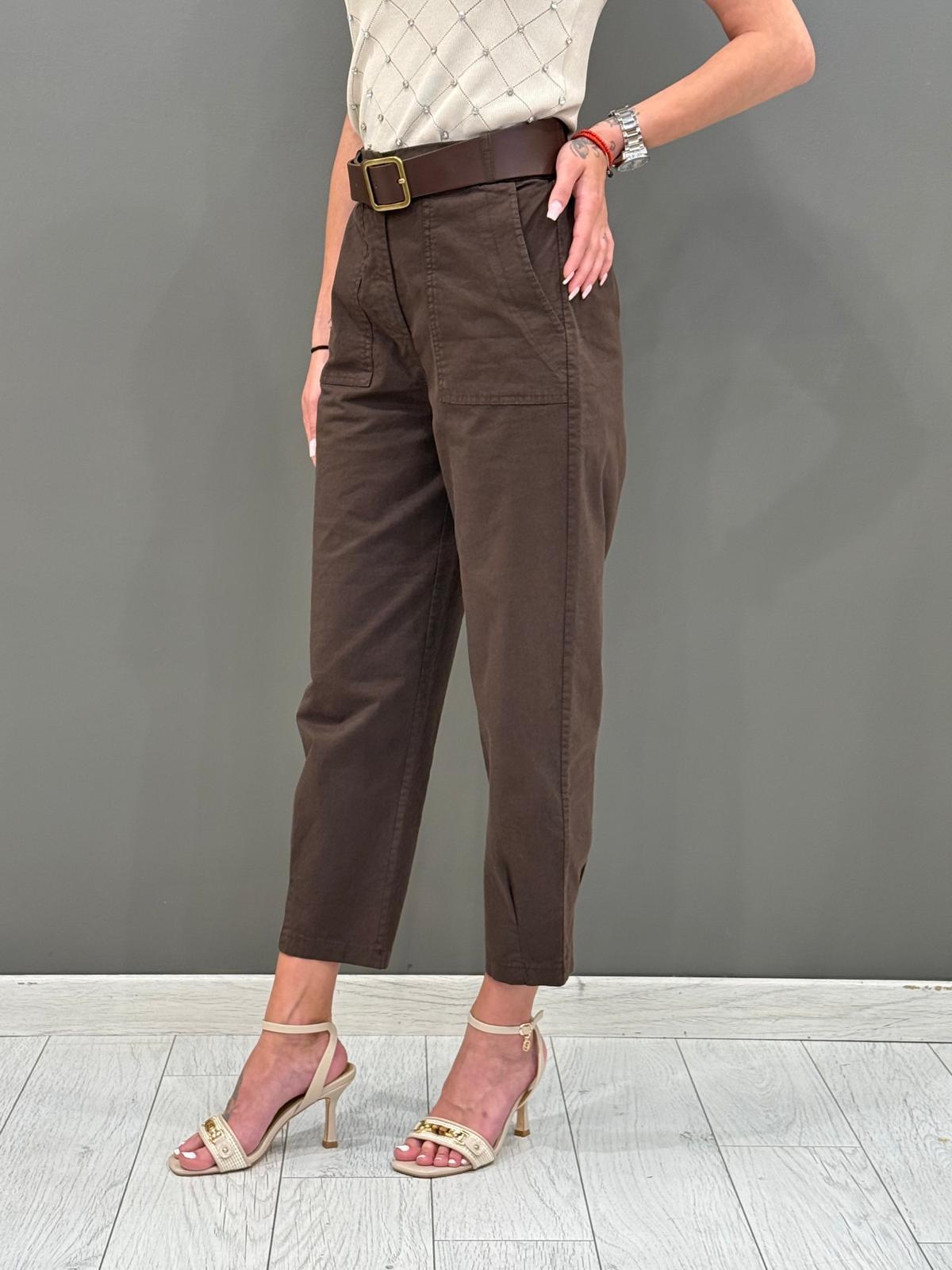 pantaloni gabardina linea carrot