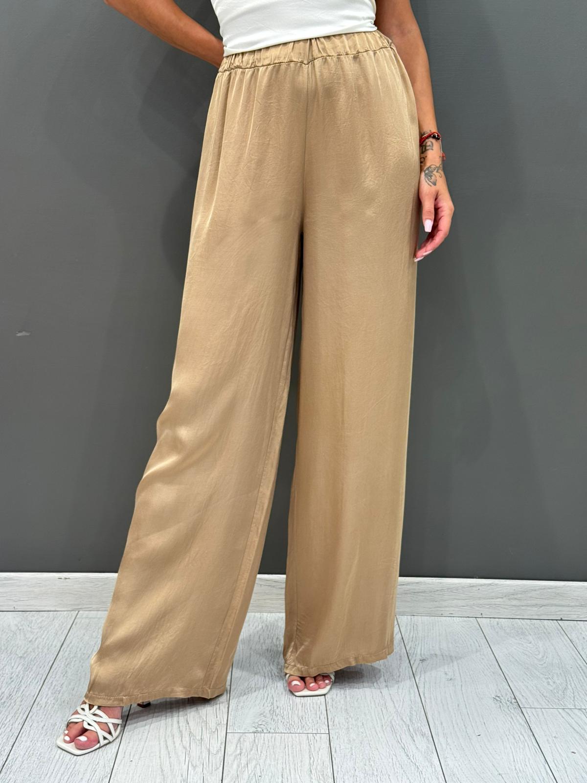 Pantaloni ampi in viscosa