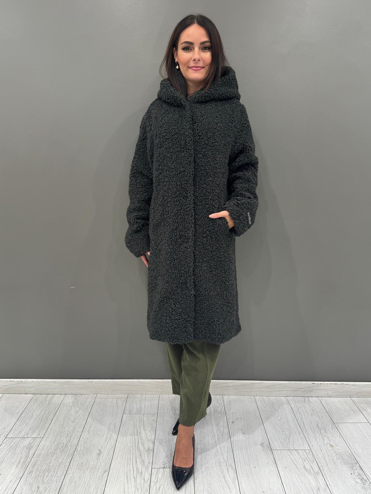 Cappotto teddy con cappuccio LEONIE GF REALI 