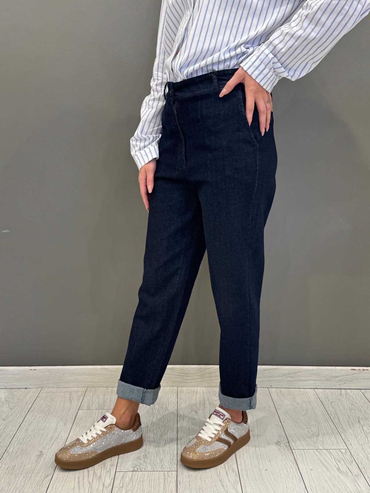 Pantaloni denim blu puro CP25-558 BL REALI 