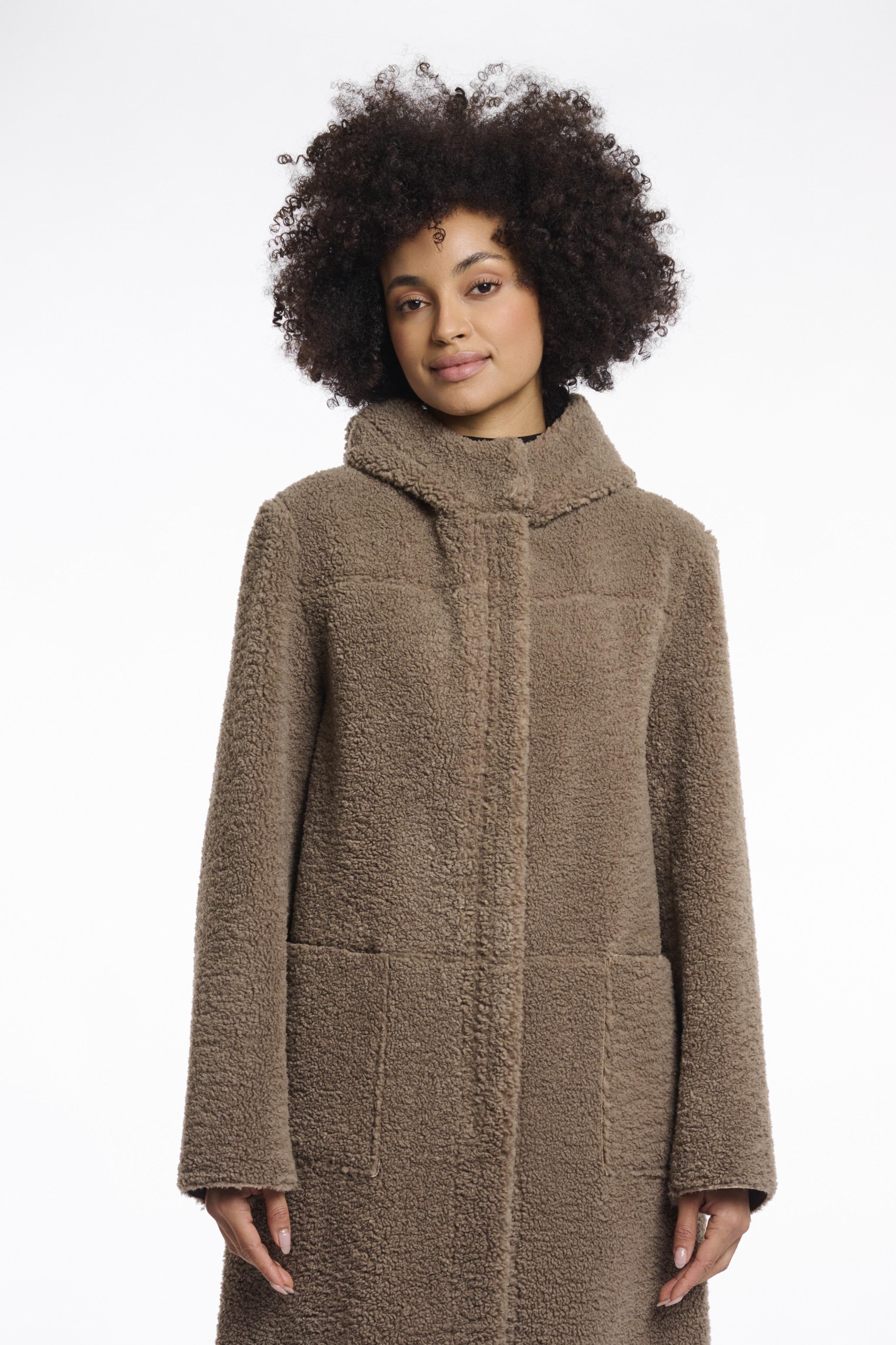 Cappotto teddy reversibile con cappuccio ALINA TO REALI 