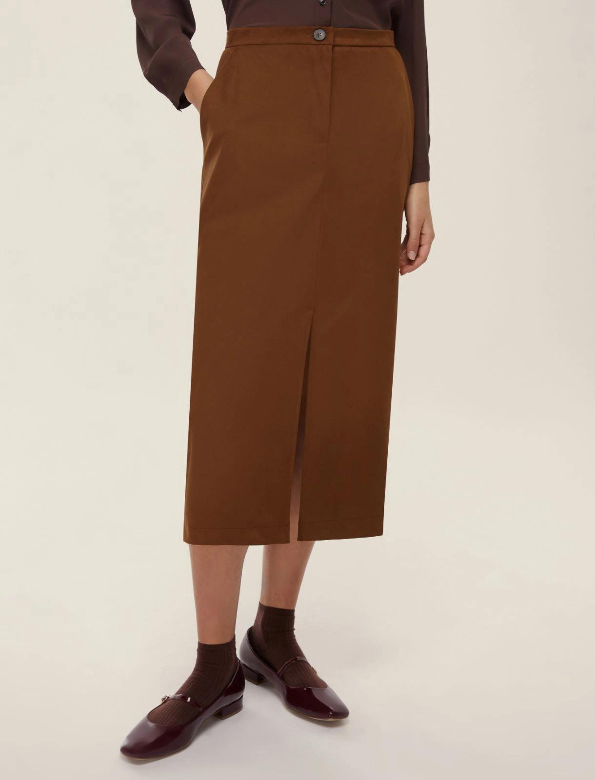 Gonna midi scamosciata DRITTO 004 EMME MARELLA 