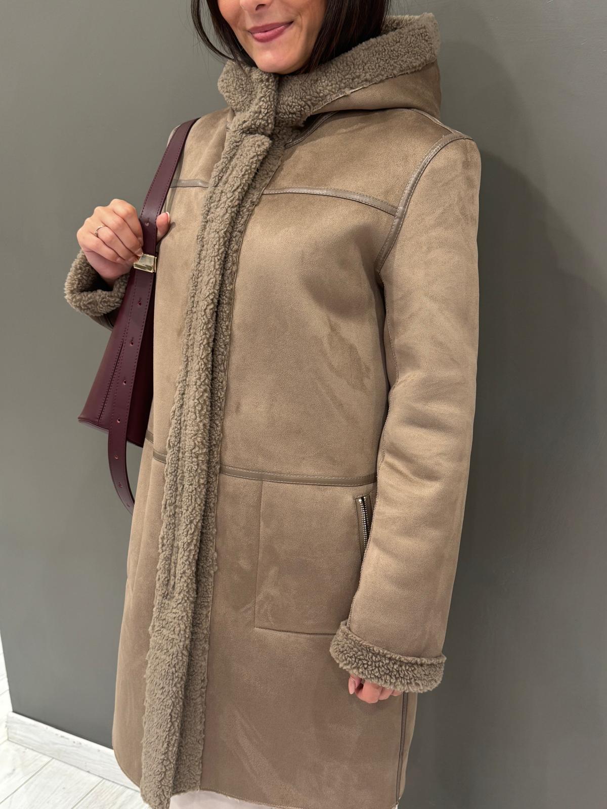 Cappotto teddy con cappuccio LEONIE TO REALI 