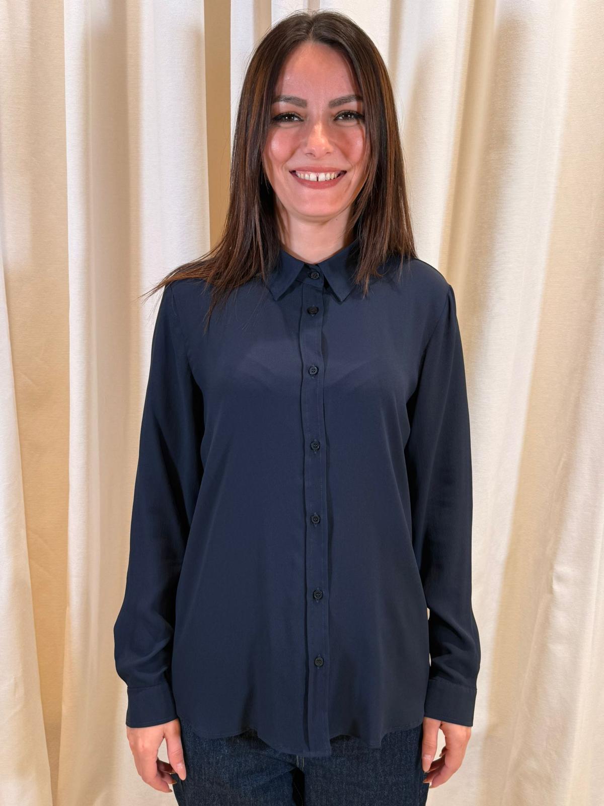 Camicia bottoni ml crepe de chine misto seta CARICE 007 EMME MARELLA 