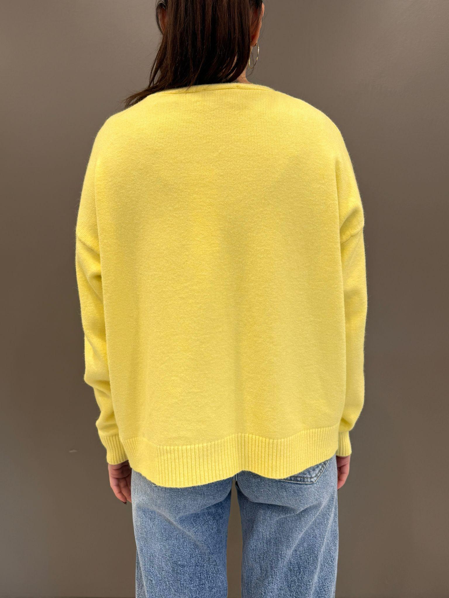 Cardigan con tasche JN0568 1128 REBECCA 