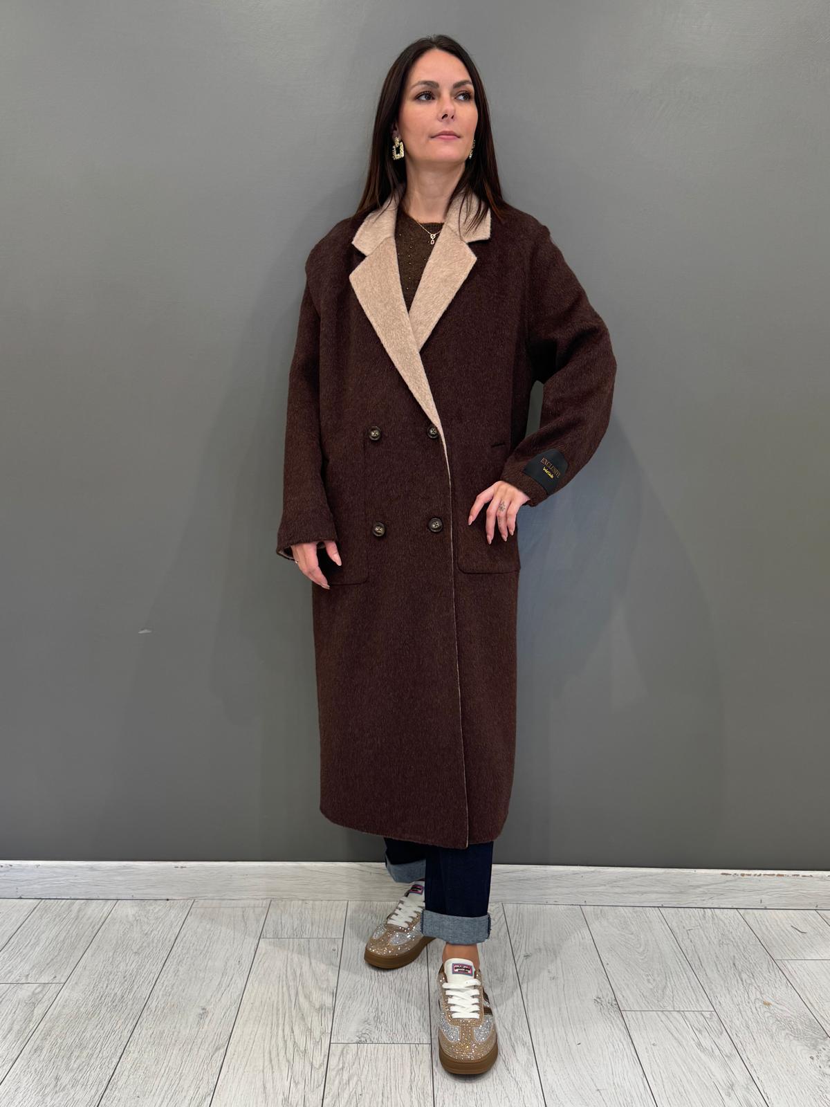Cappotto double lana 25632 V3 WU'SIDE 