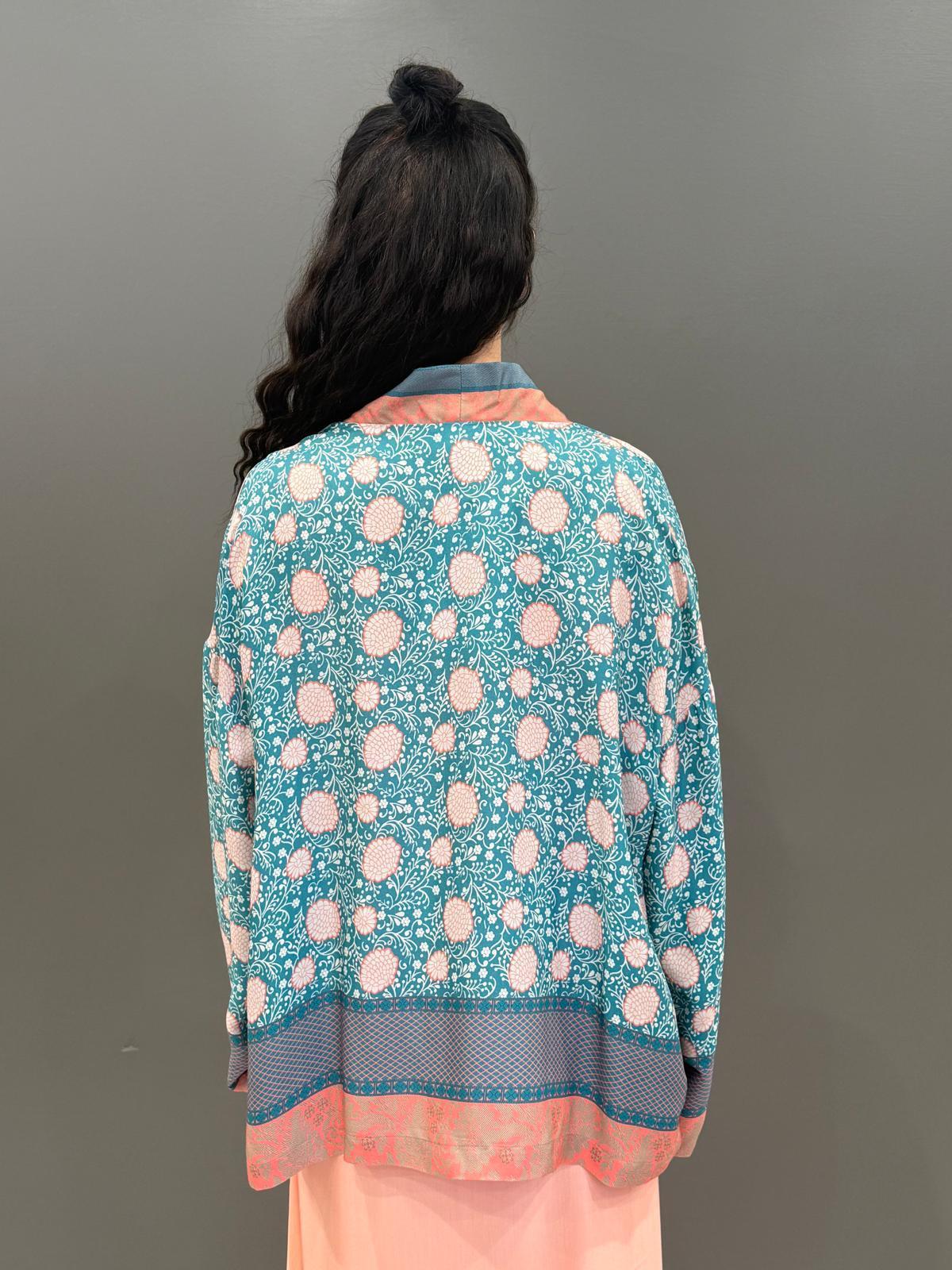 Giacca Kimono fantasia 25603 V2 WU'SIDE 