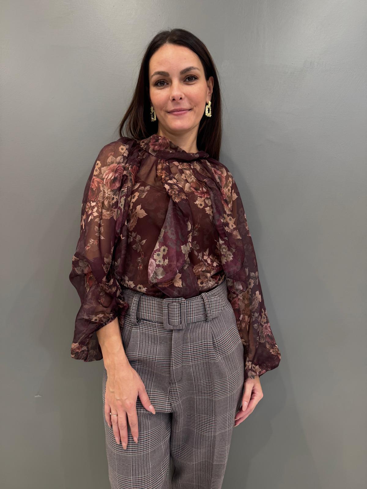 Blusa fantasia floreale L5327FS BO REBECCA 