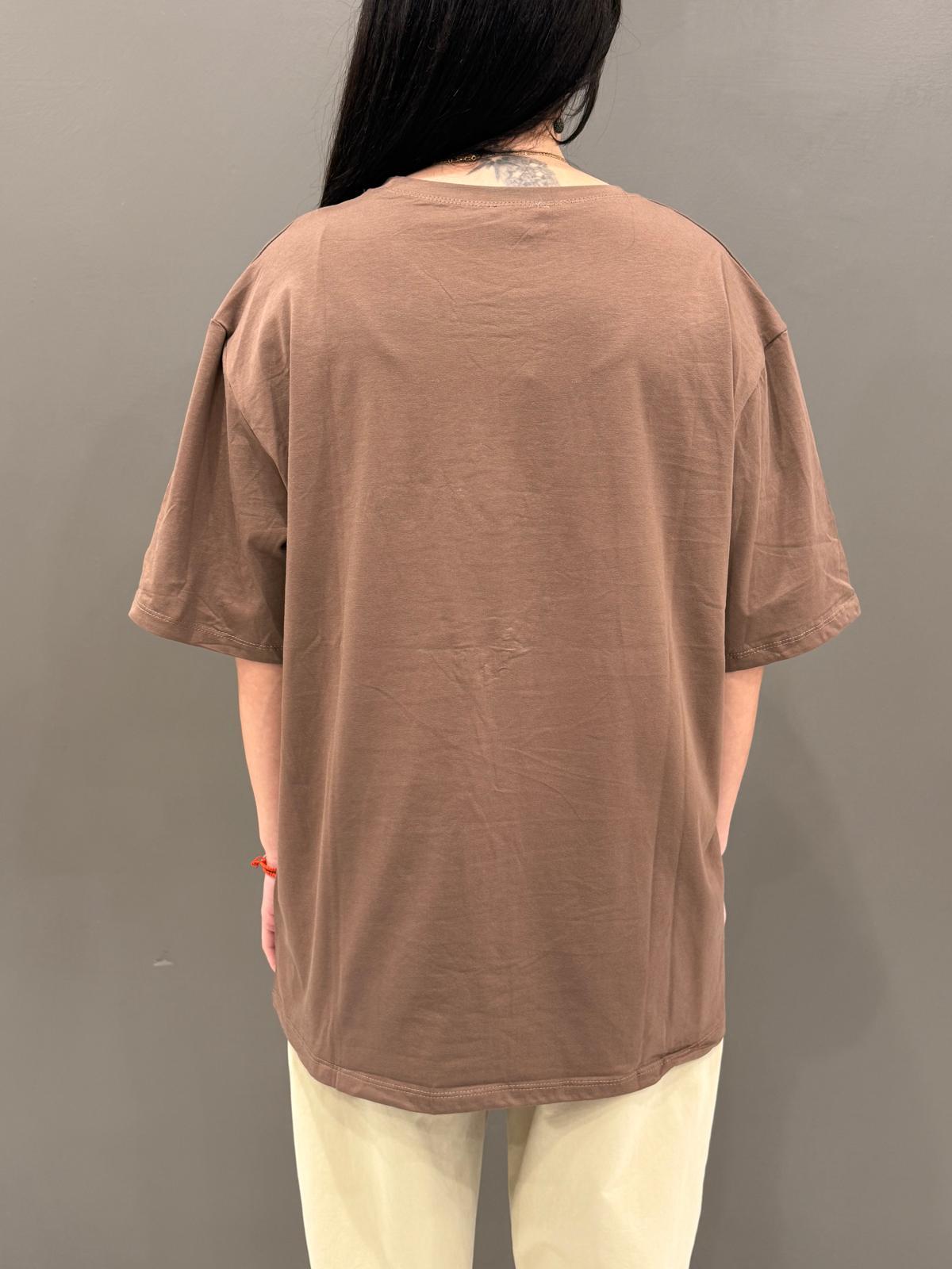 T-shirt stampa cane FX719 CO REALI 