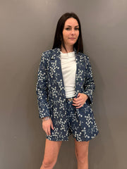 Giacca tela denim con ricami OMGC392 DE CRISTINA GAVIOLI 