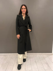 Cappotto lungo con cintura 20456 NE CRISTINA GAVIOLI 