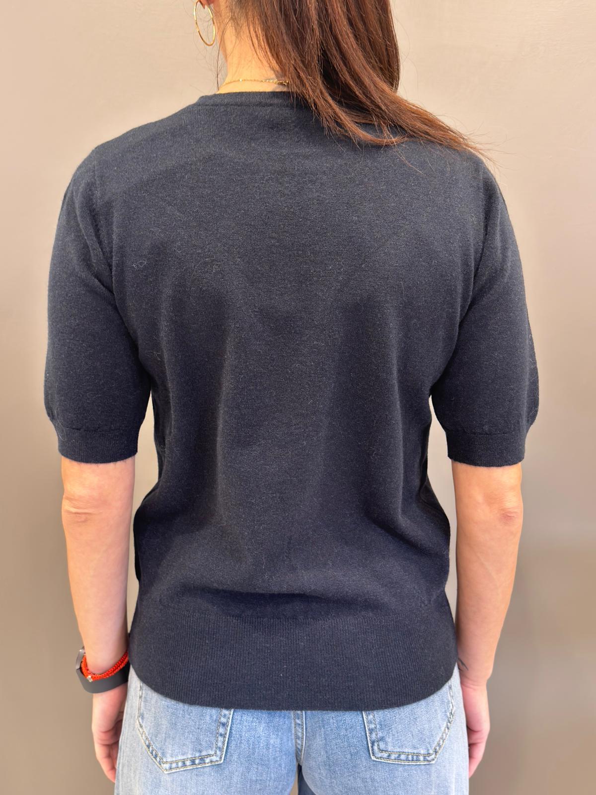 Maglia girocollo manica corta JN0789 BL REBECCA 