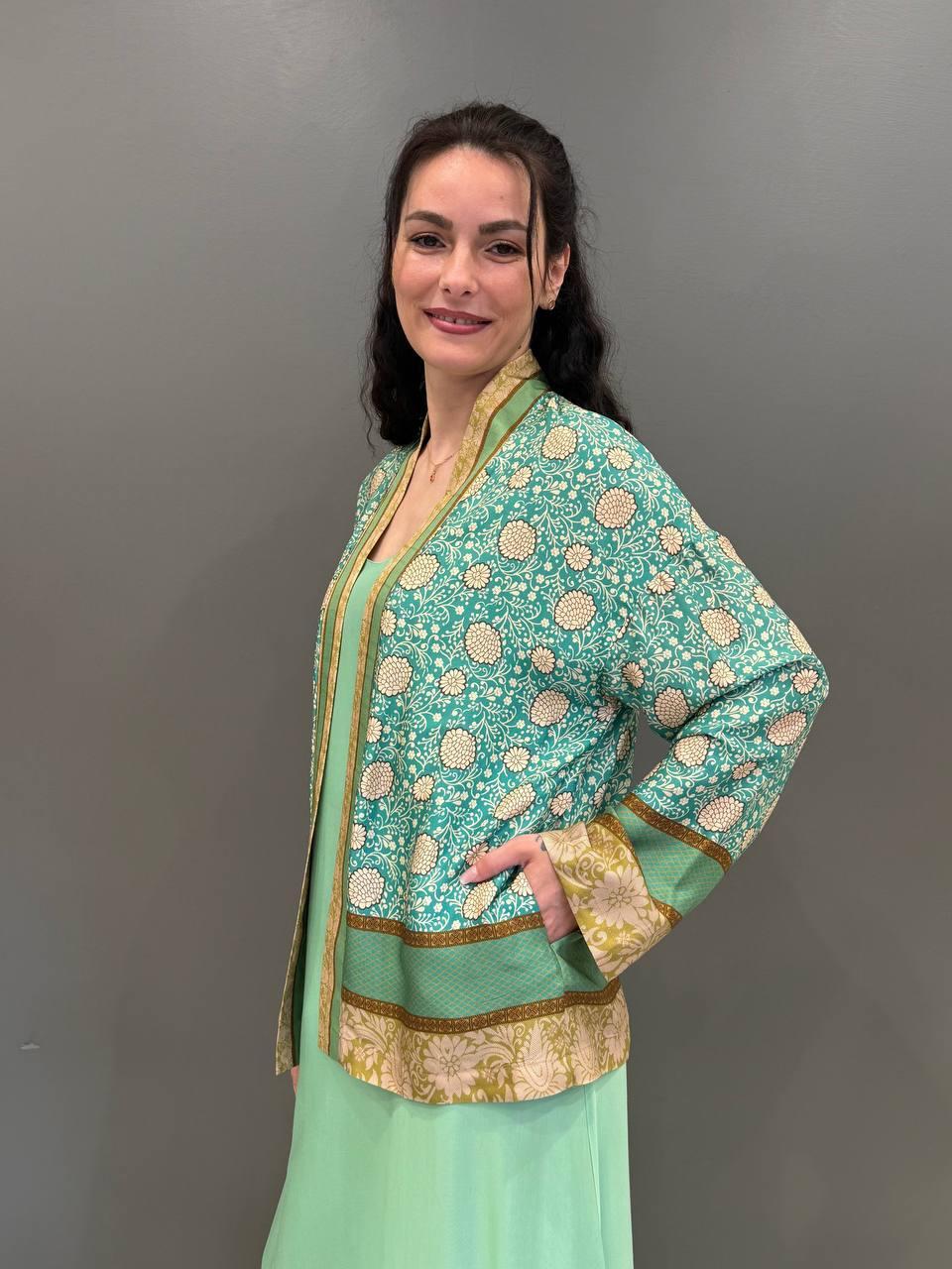 Giacca Kimono fantasia 25603 V1 WU'SIDE 